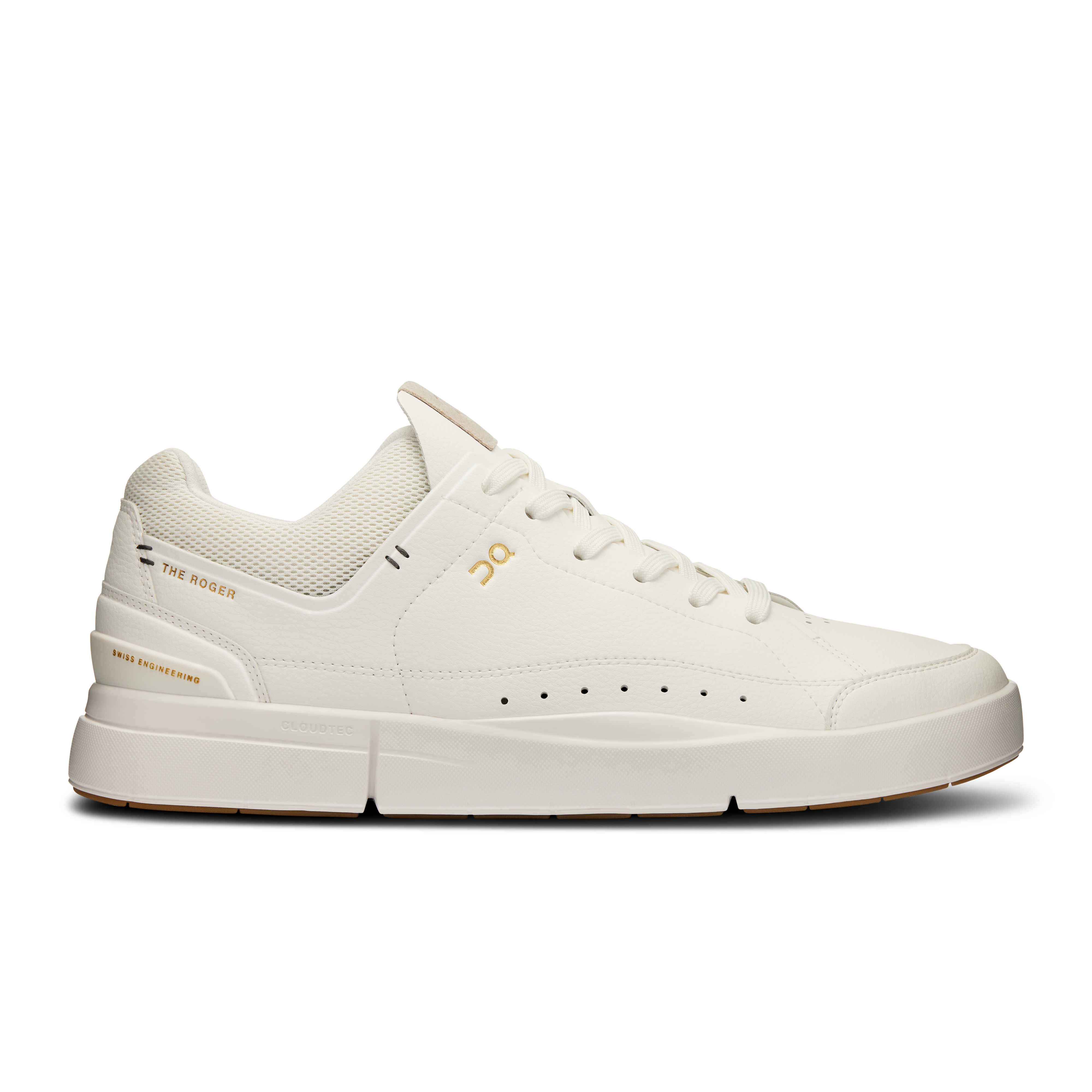 THE ROGER Centre Court Lifestyle Shoe in White/Gum