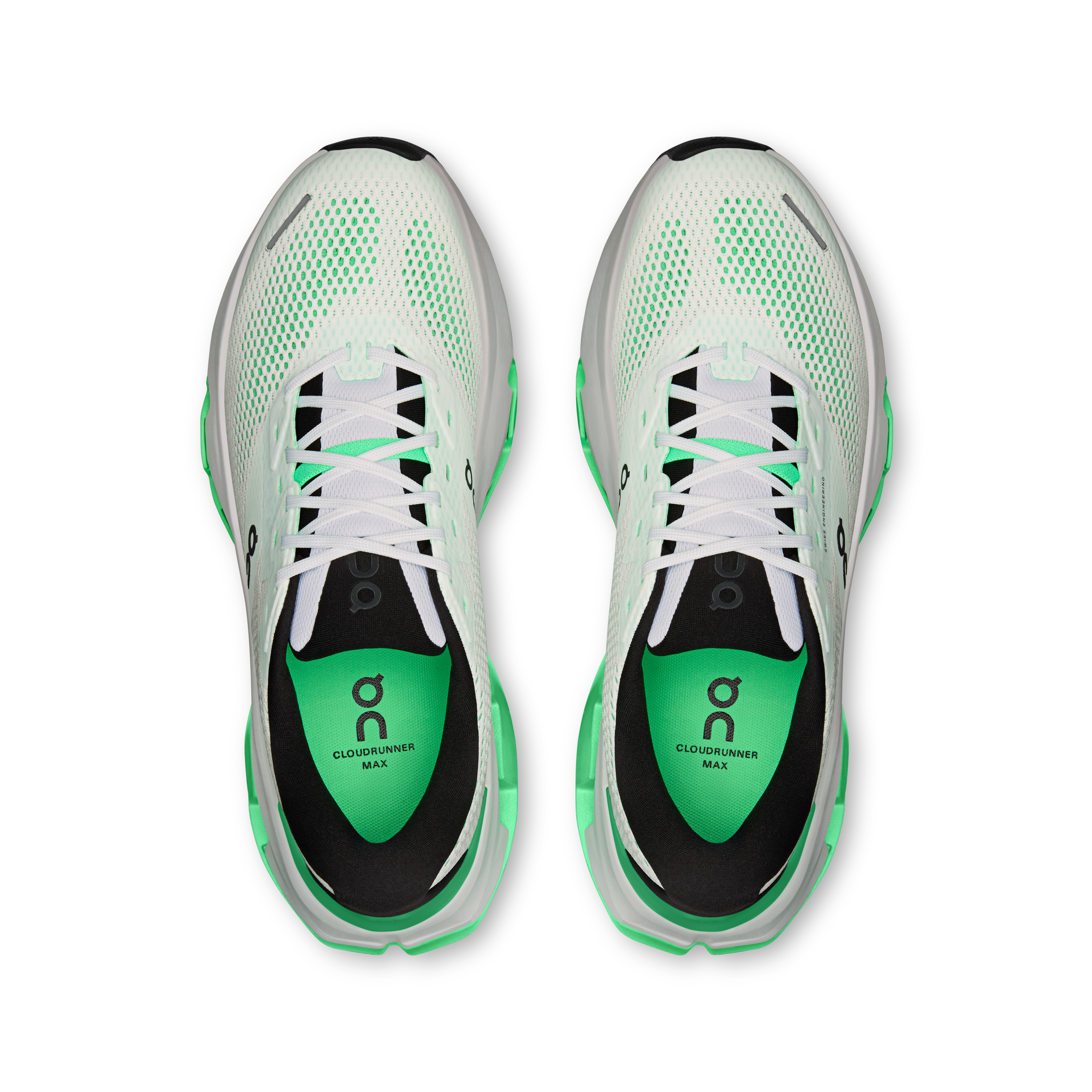 On Cloudrunner 3 Max White & Verdite Men Road running Shoes