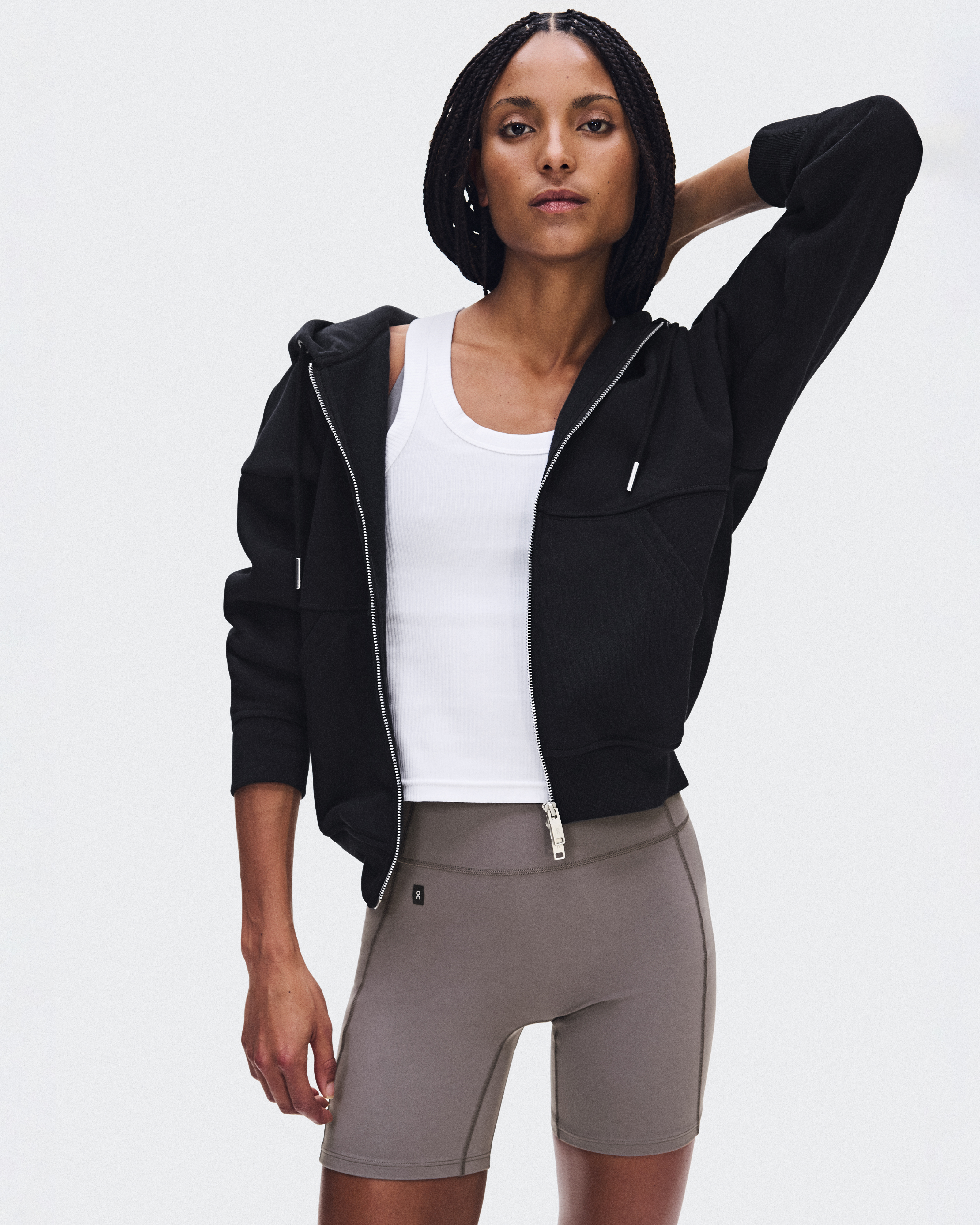 Club Collective Full Zip Hoodie in Black