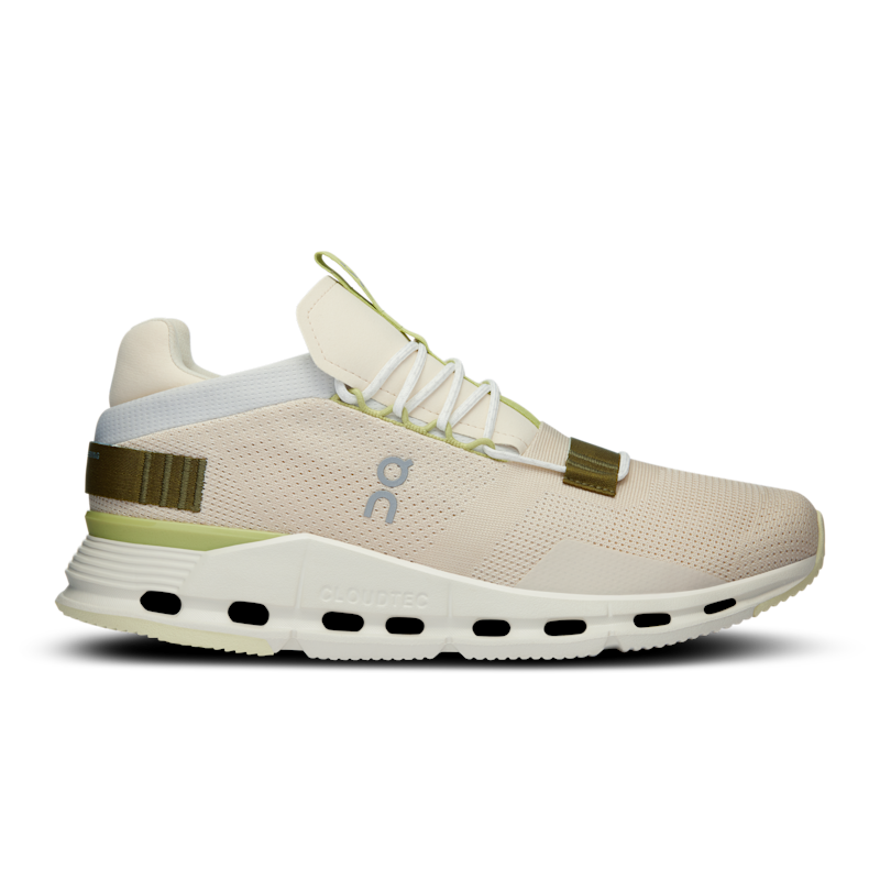 On Men's Cloudnova Lifestyle Shoe in Moon/Ice, Size: 12.5