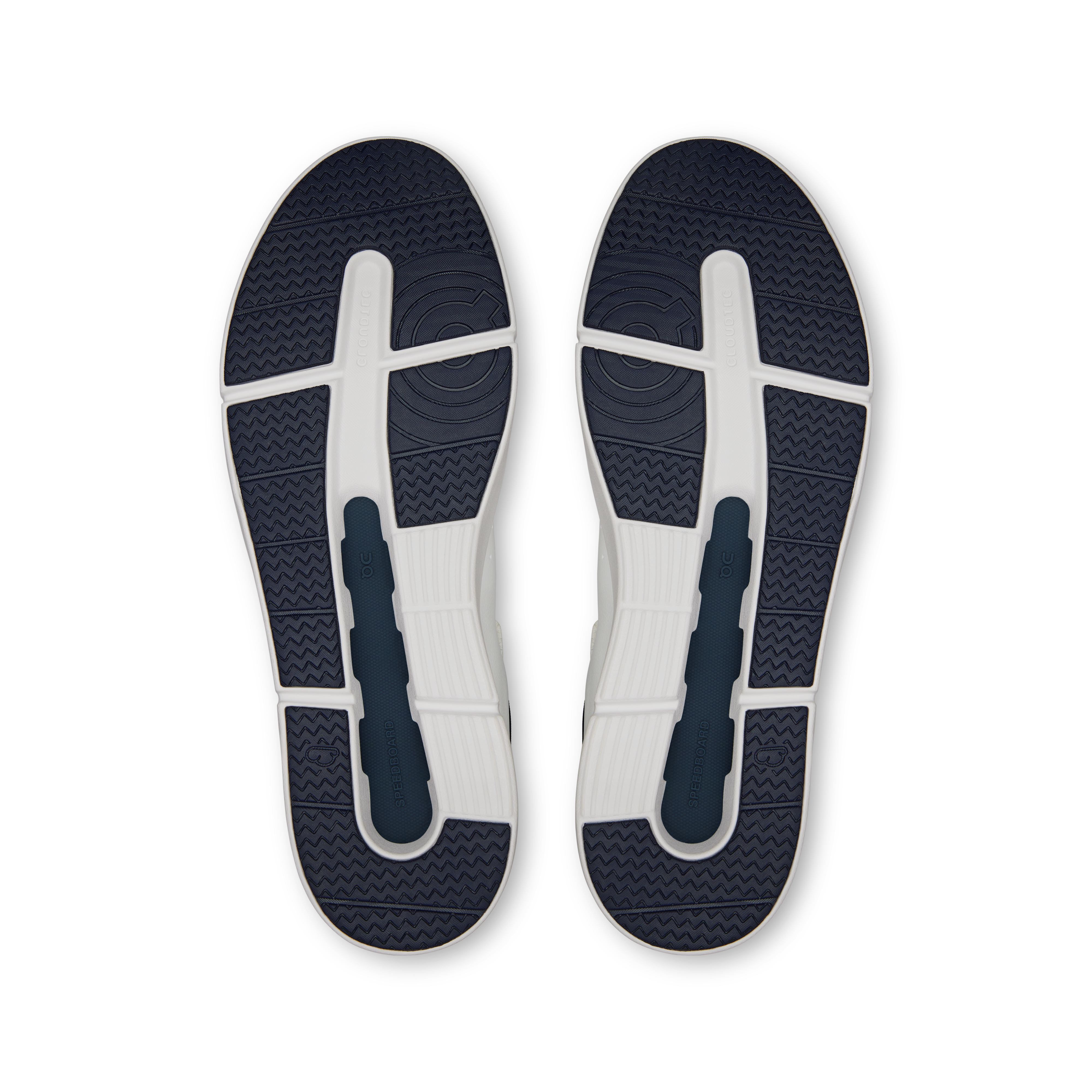 On THE ROGER Advantage White & Midnight Men Tennis Shoes