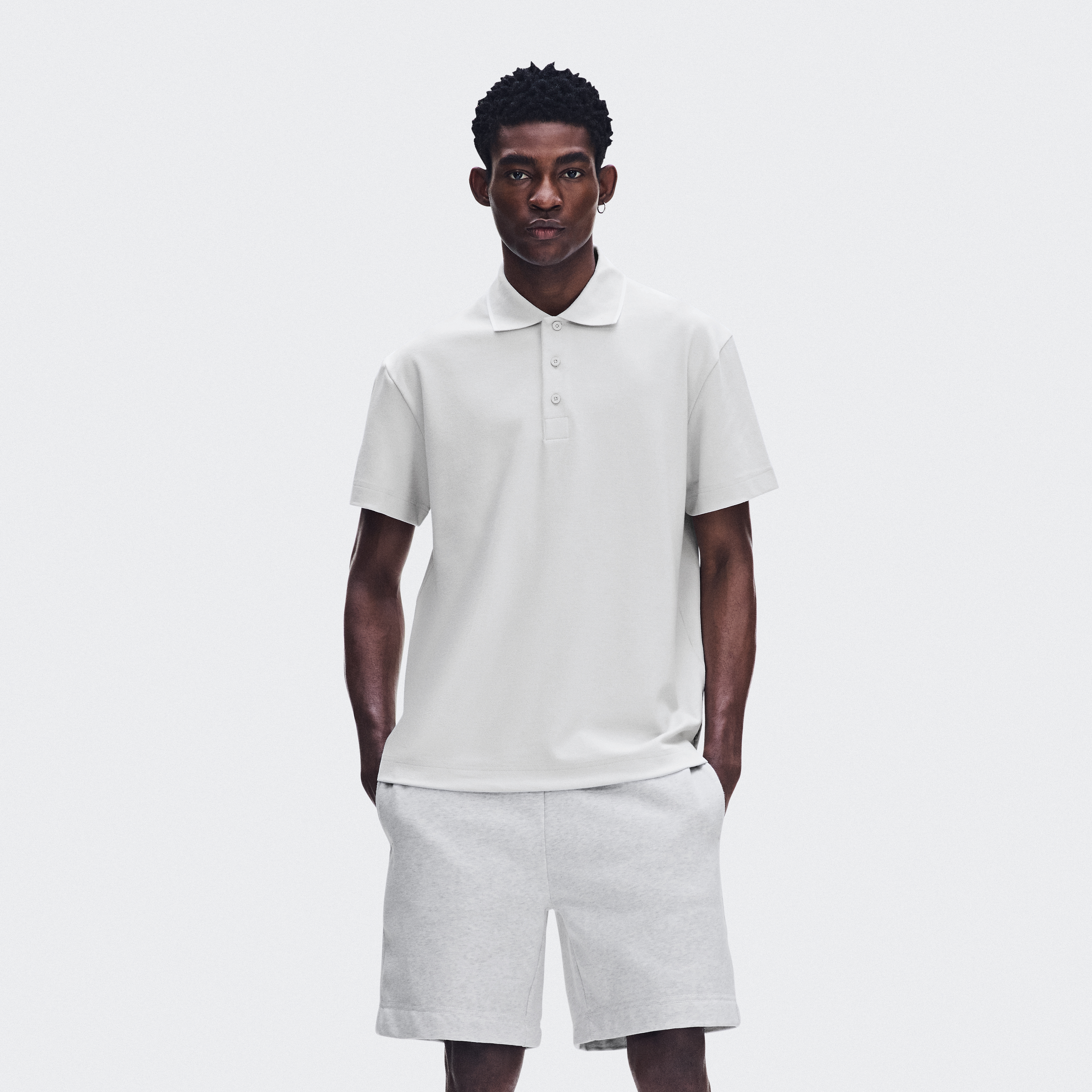 Courtside Polo Short-Sleeve Shirt in Glacier