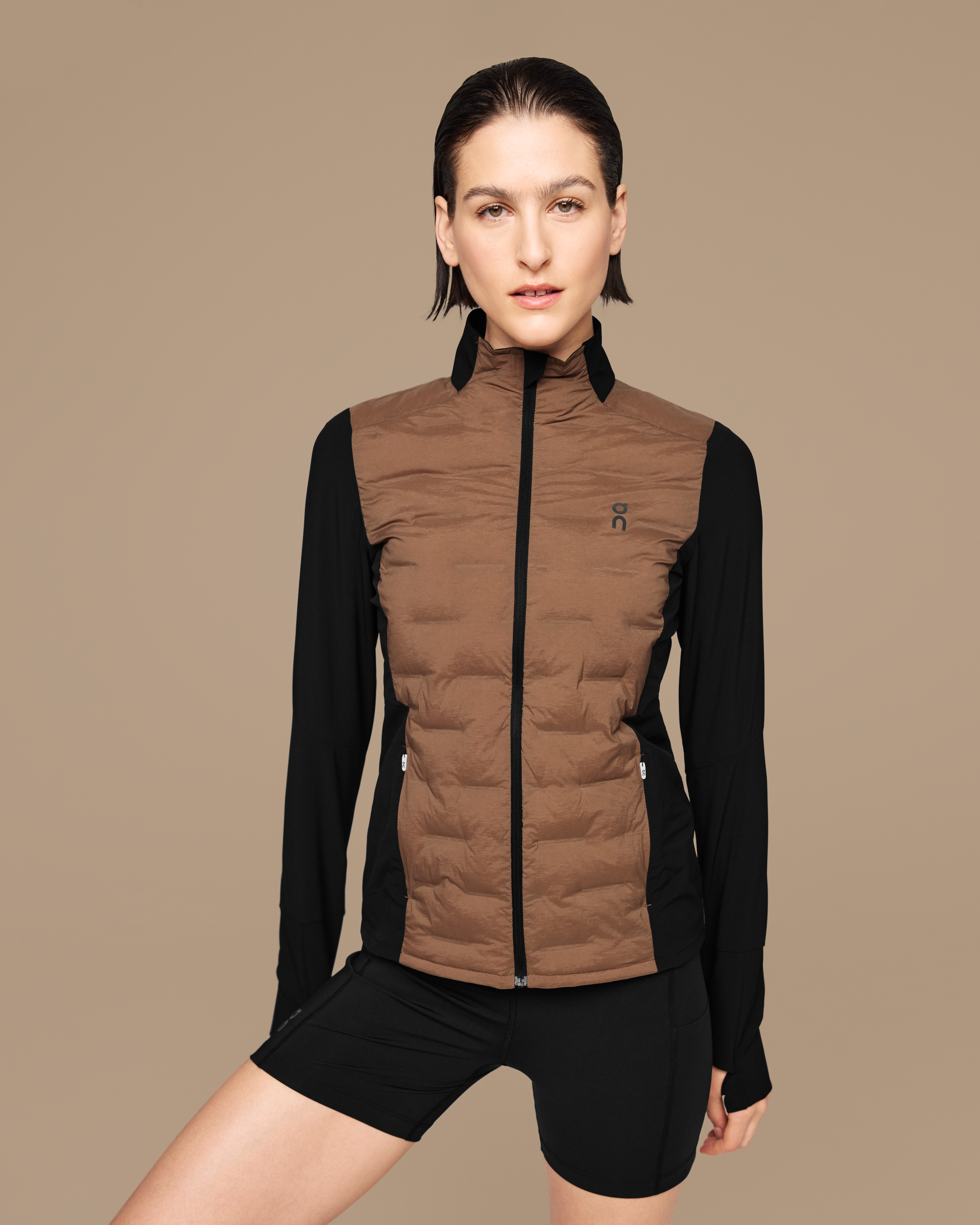 climate jacket on running