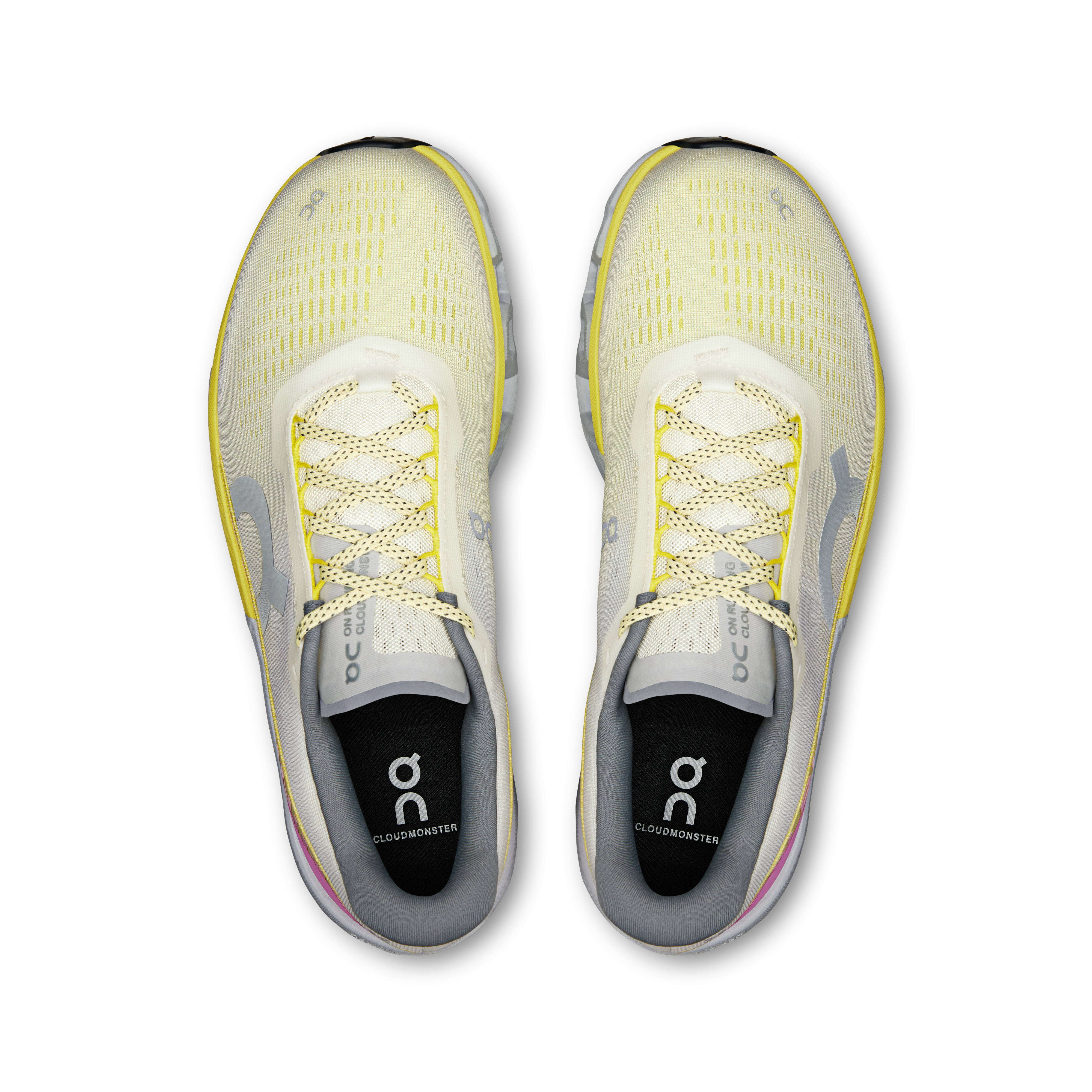 On Cloudmonster 2 Ivory & Lime Men Road running Shoes