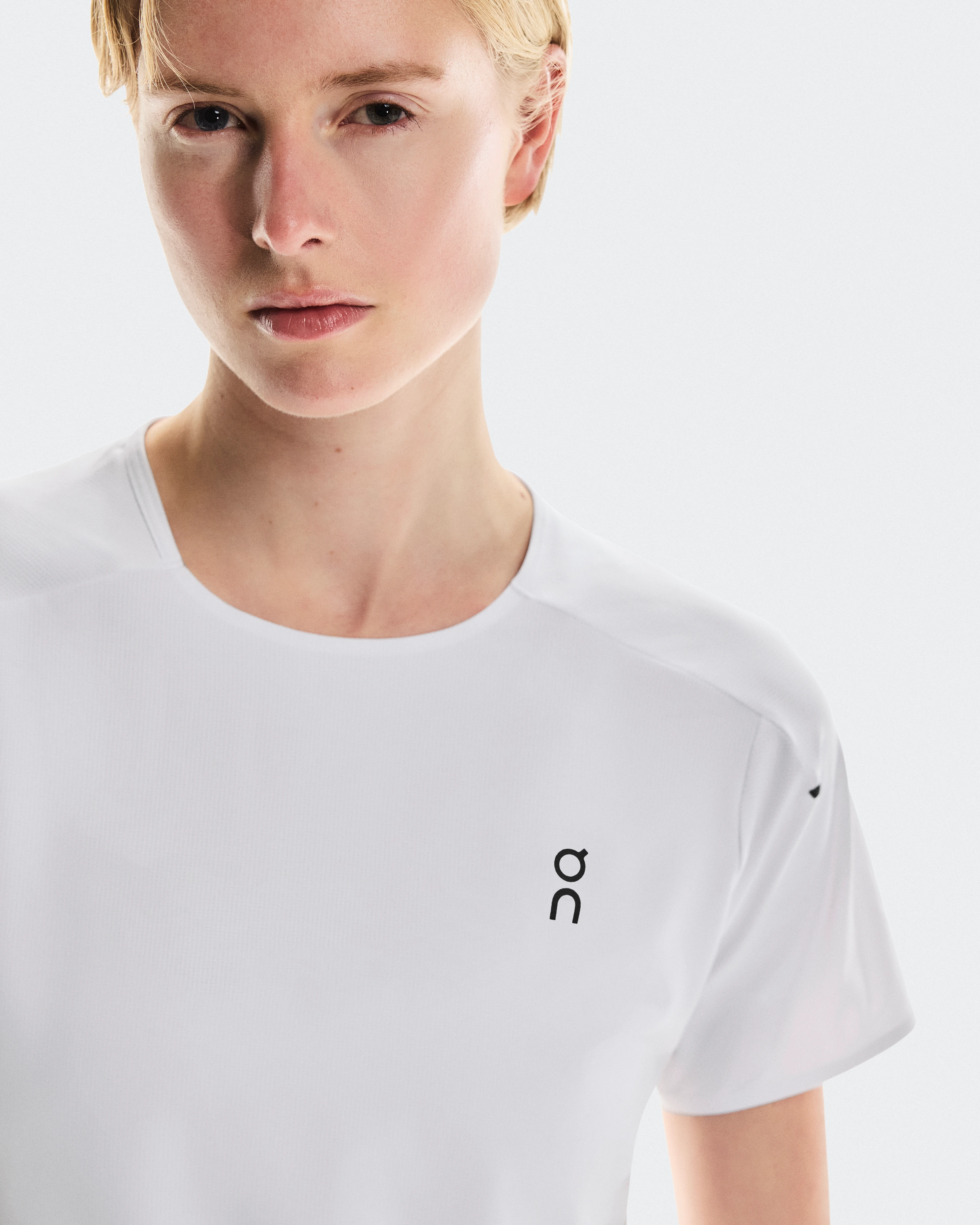 On Performance-T White & Silver Women Tops and t-shirts