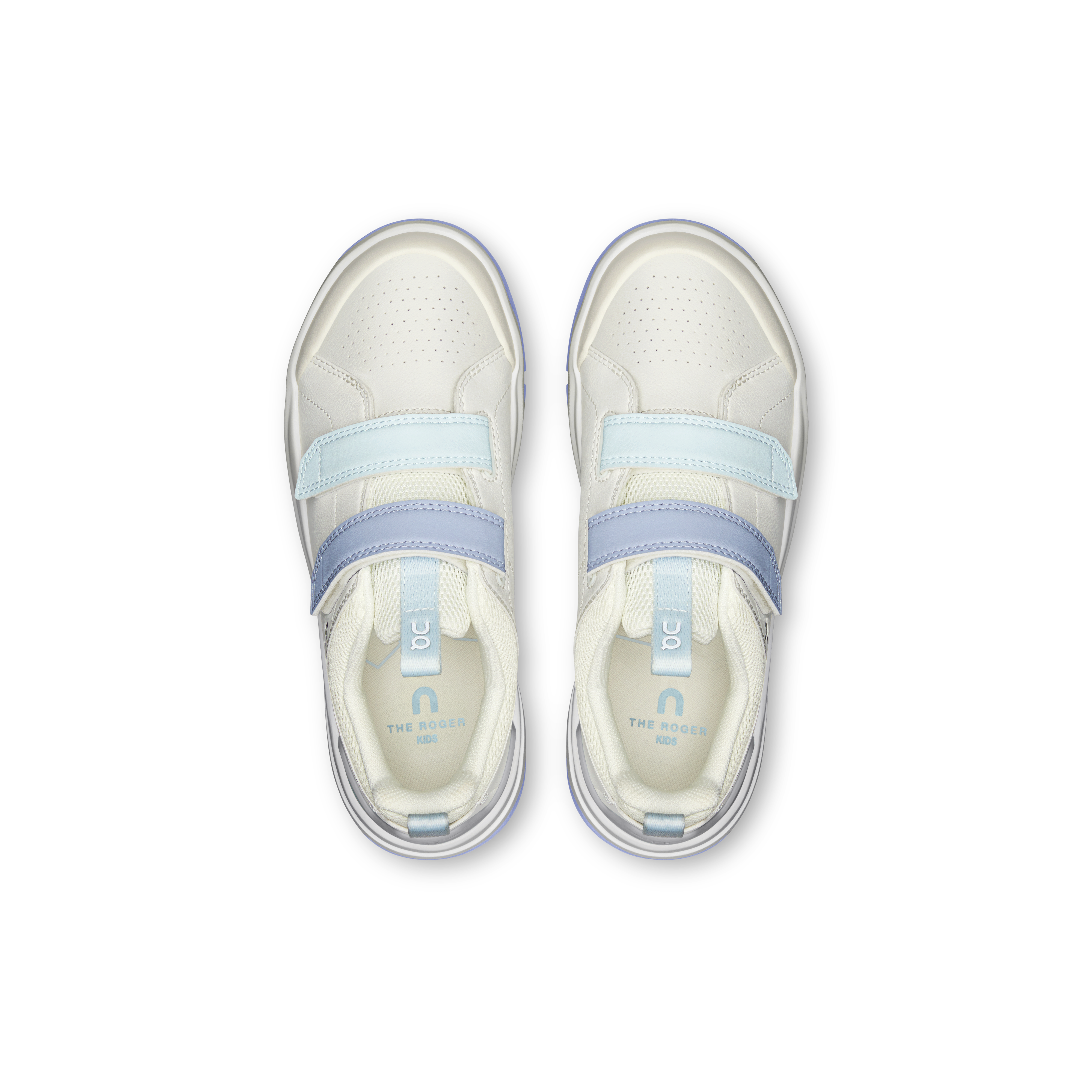 On THE ROGER Kids Ivory & Nimbus キッズ デイリー シューズ