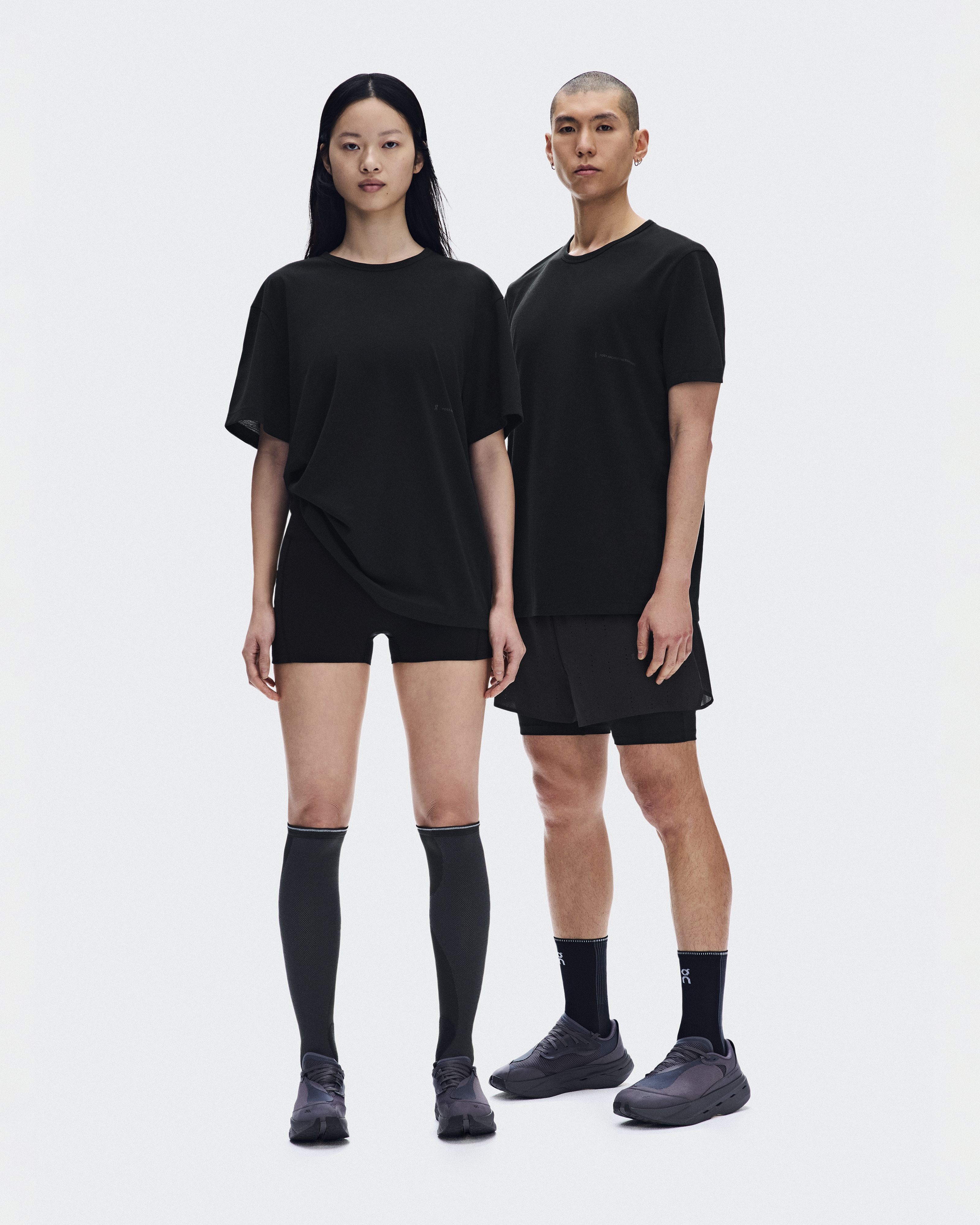On Running-T PAF&Shorts PAF オン 上下セット Running-T PAF | ブラック | On 日本