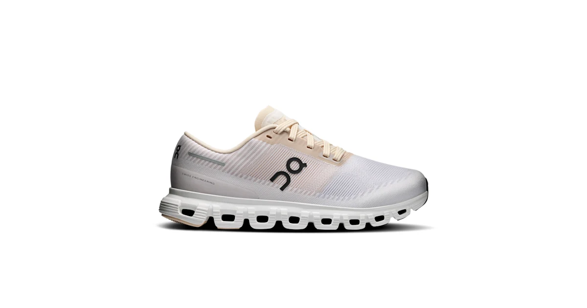 Tenis Cloud 6 Push beige y gris para mujer · On