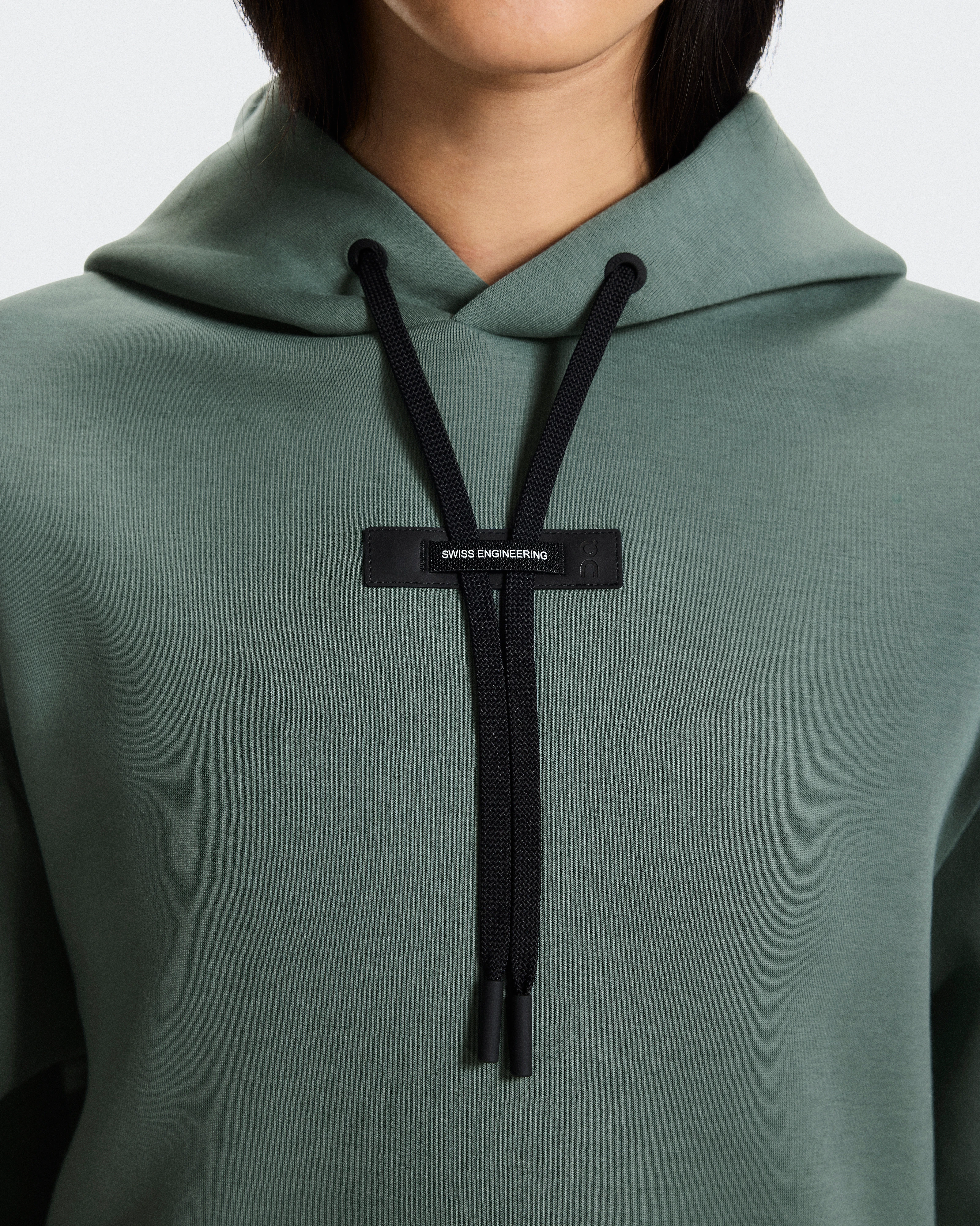 On Focus Tech Hoodie Olive Damen Hoodies & Sweatshirts