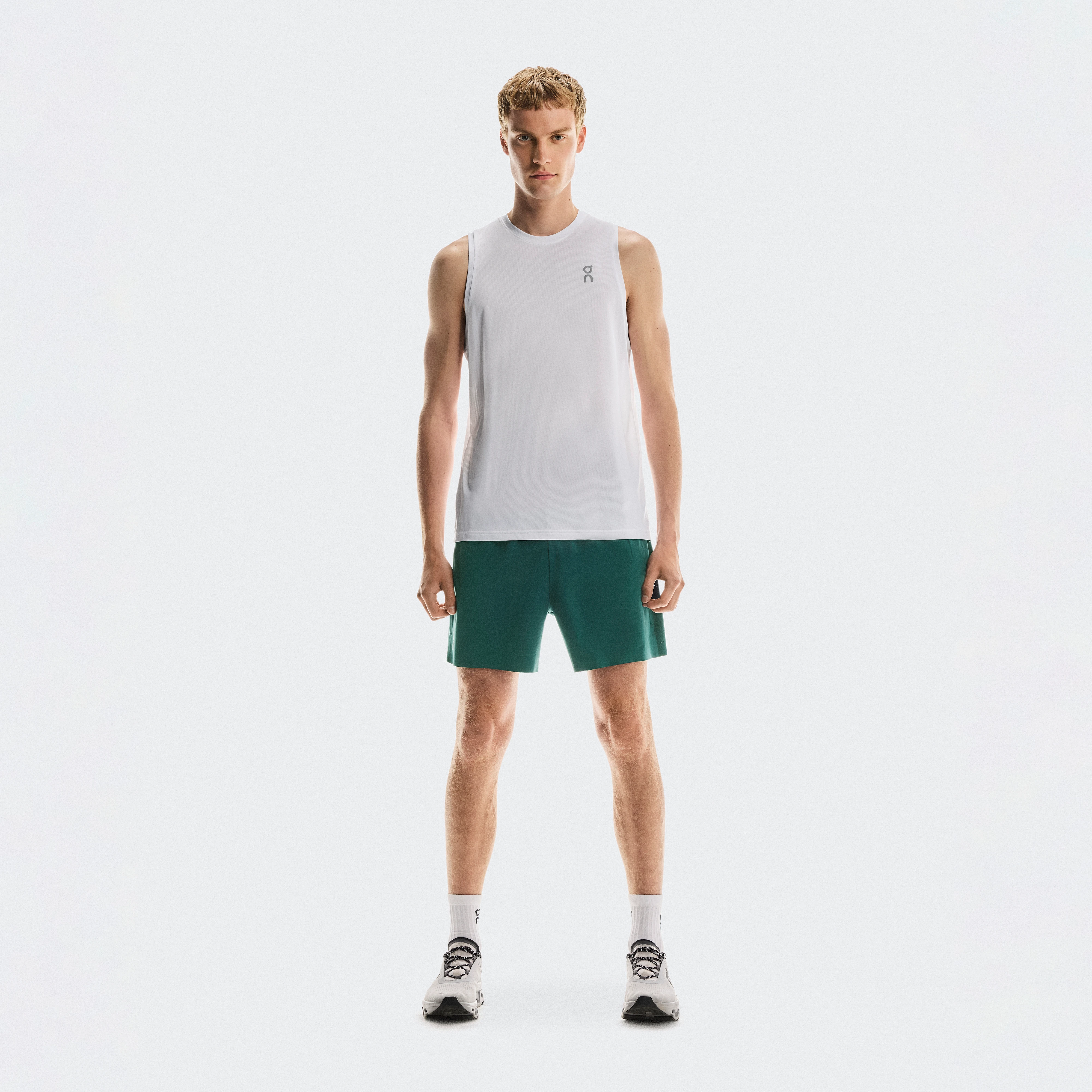 On 5" Performance Shorts Green Men Men – Performance running, lightweight, sweat-wicking Shorts