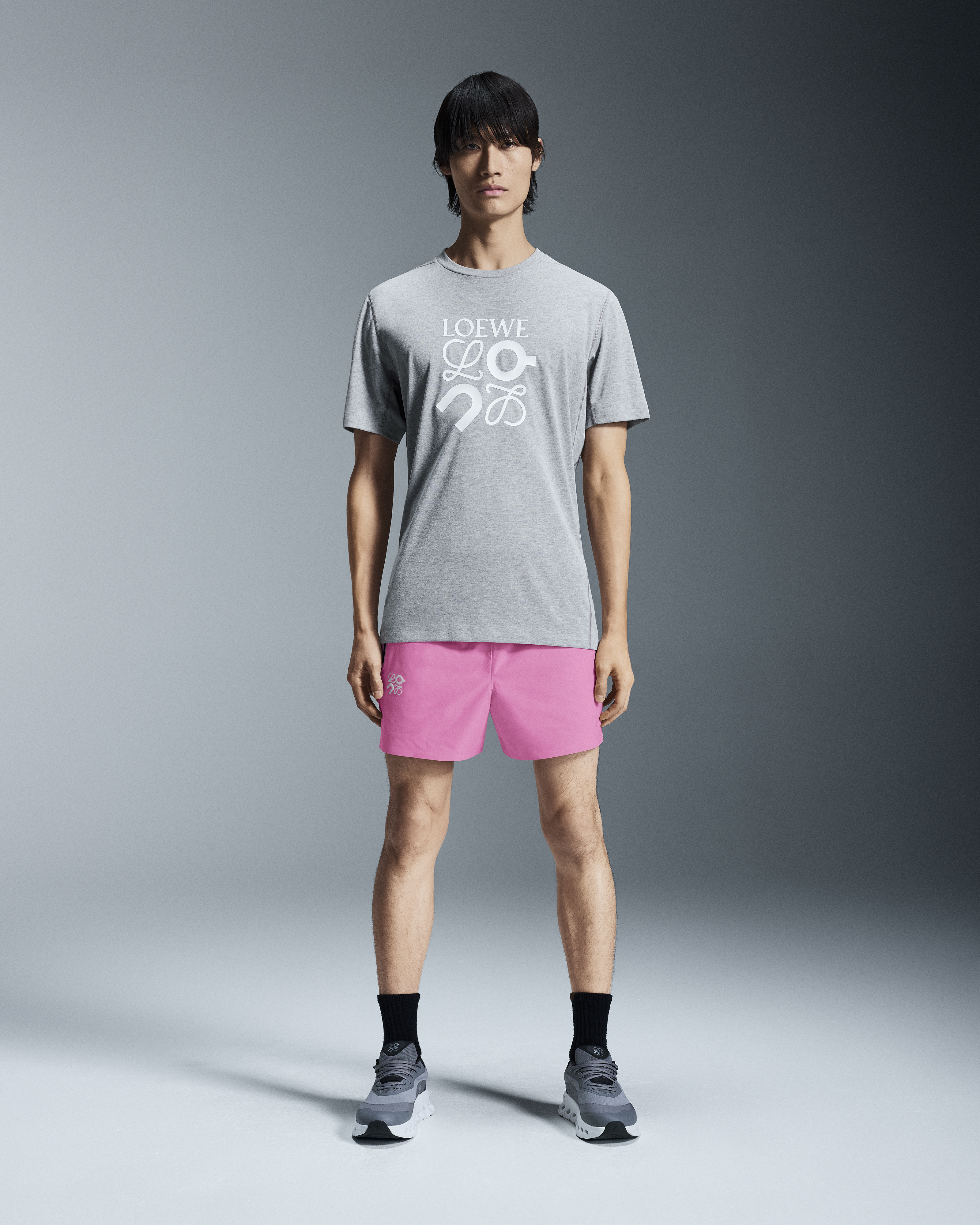 Men's Active T-Shirt LOEWE | Grey | On Spain