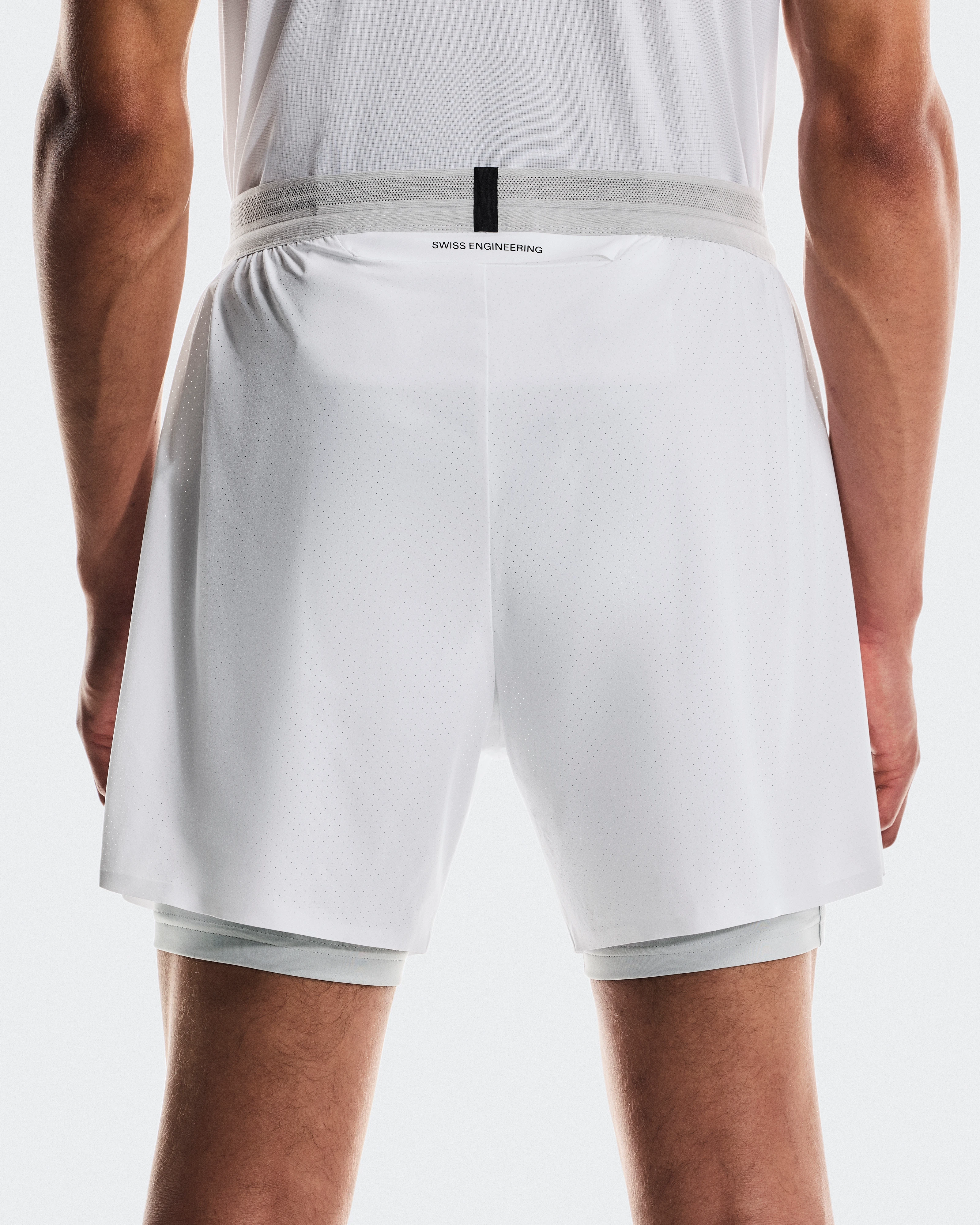 On 5" Performance 2/1 Shorts White & Glacier Men Shorts