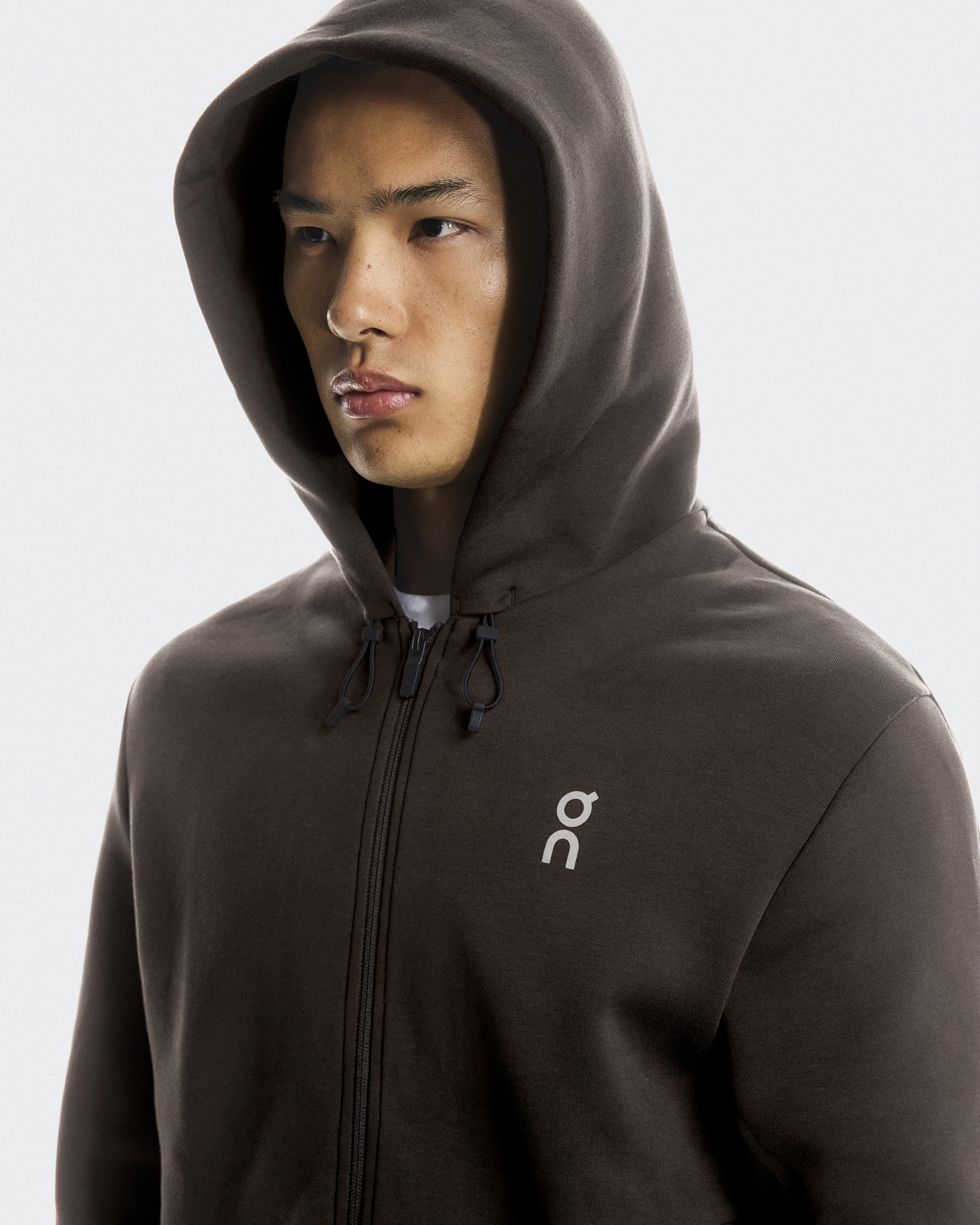 Men's Focus Tech Zip Hoodie | Brown | On Japan
