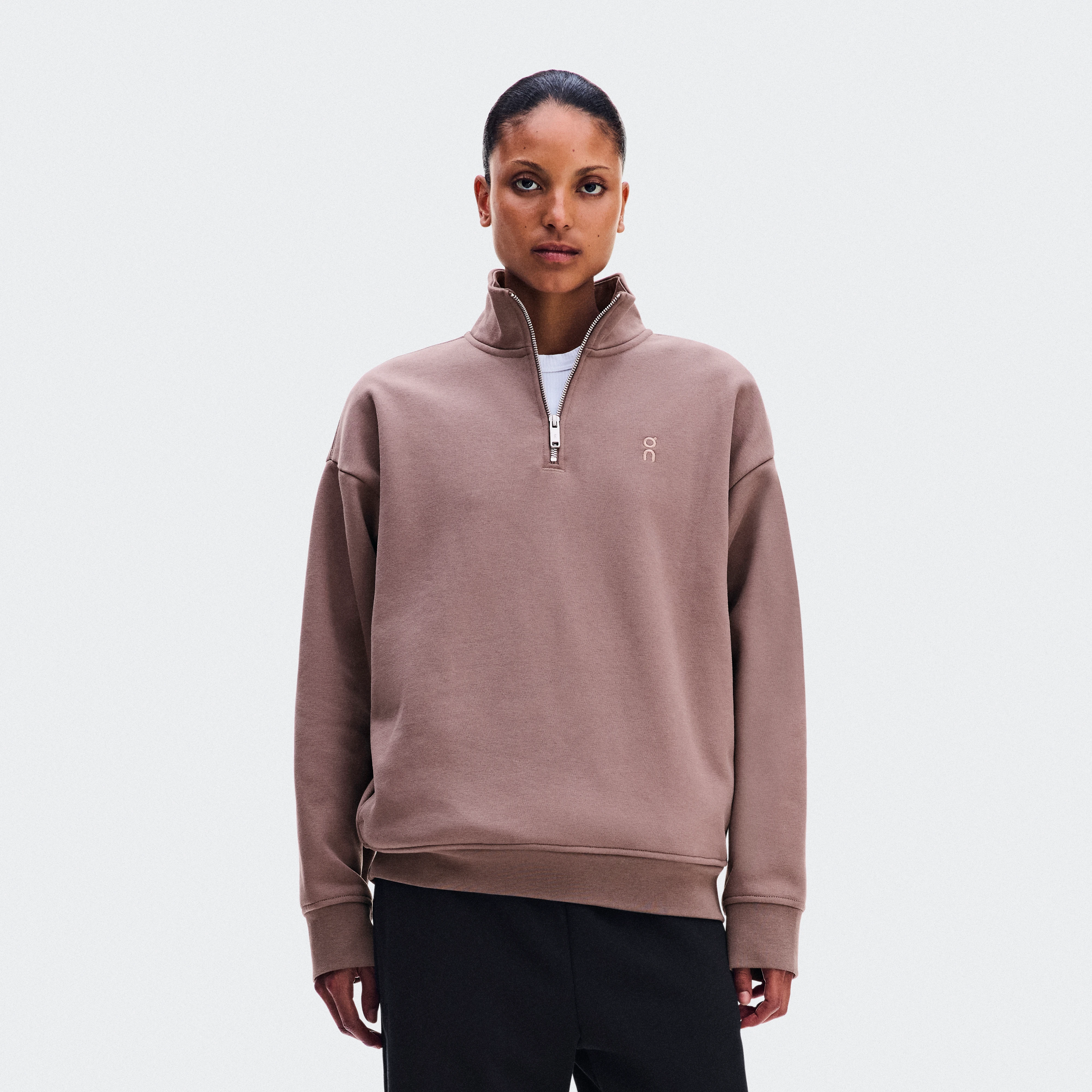 On Club Collective 1/4 Zip Clove Women – All-day comfort Hoodies and sweatshirts