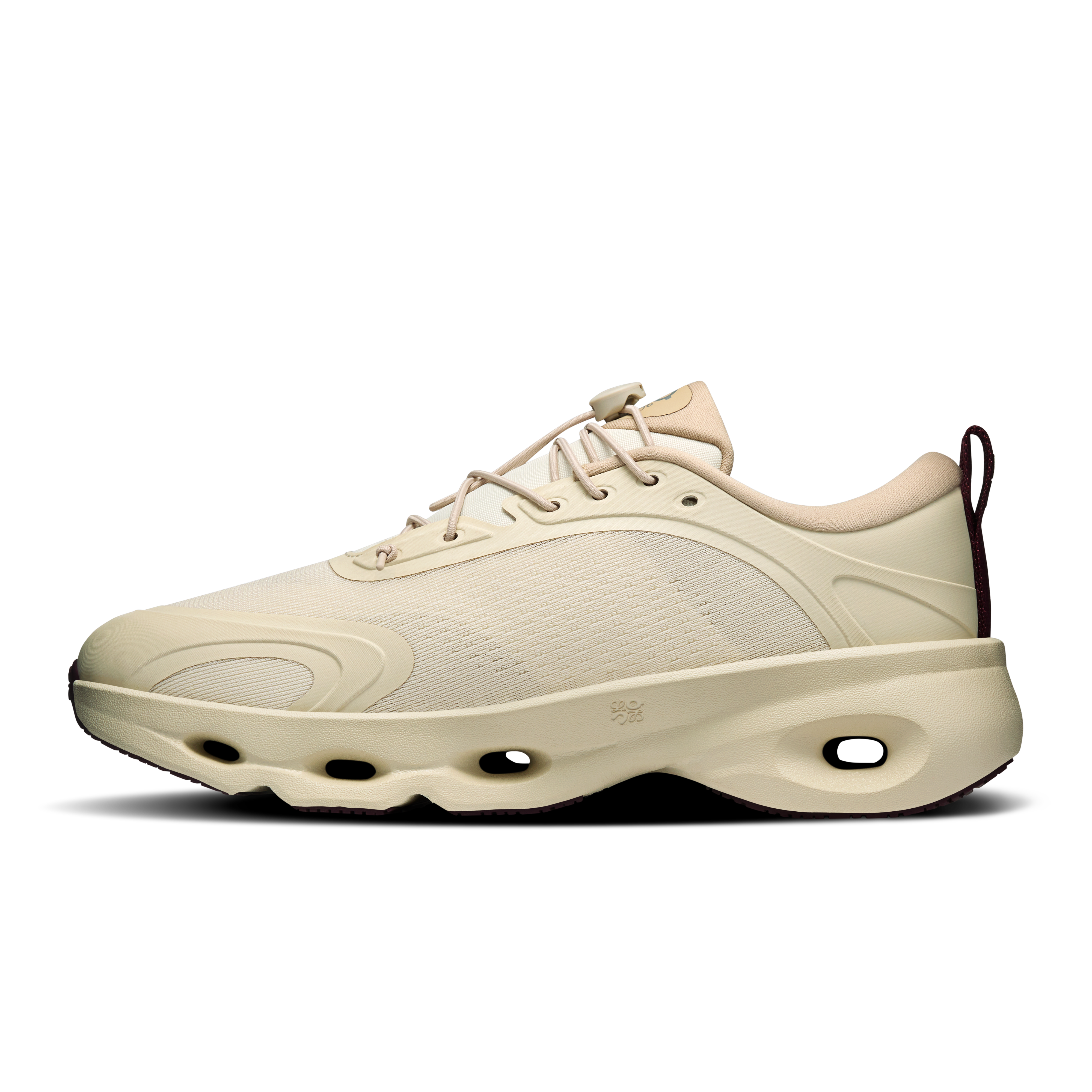 On Cloudsolo LOEWE Sand & Burgundy Women Active life Shoes
