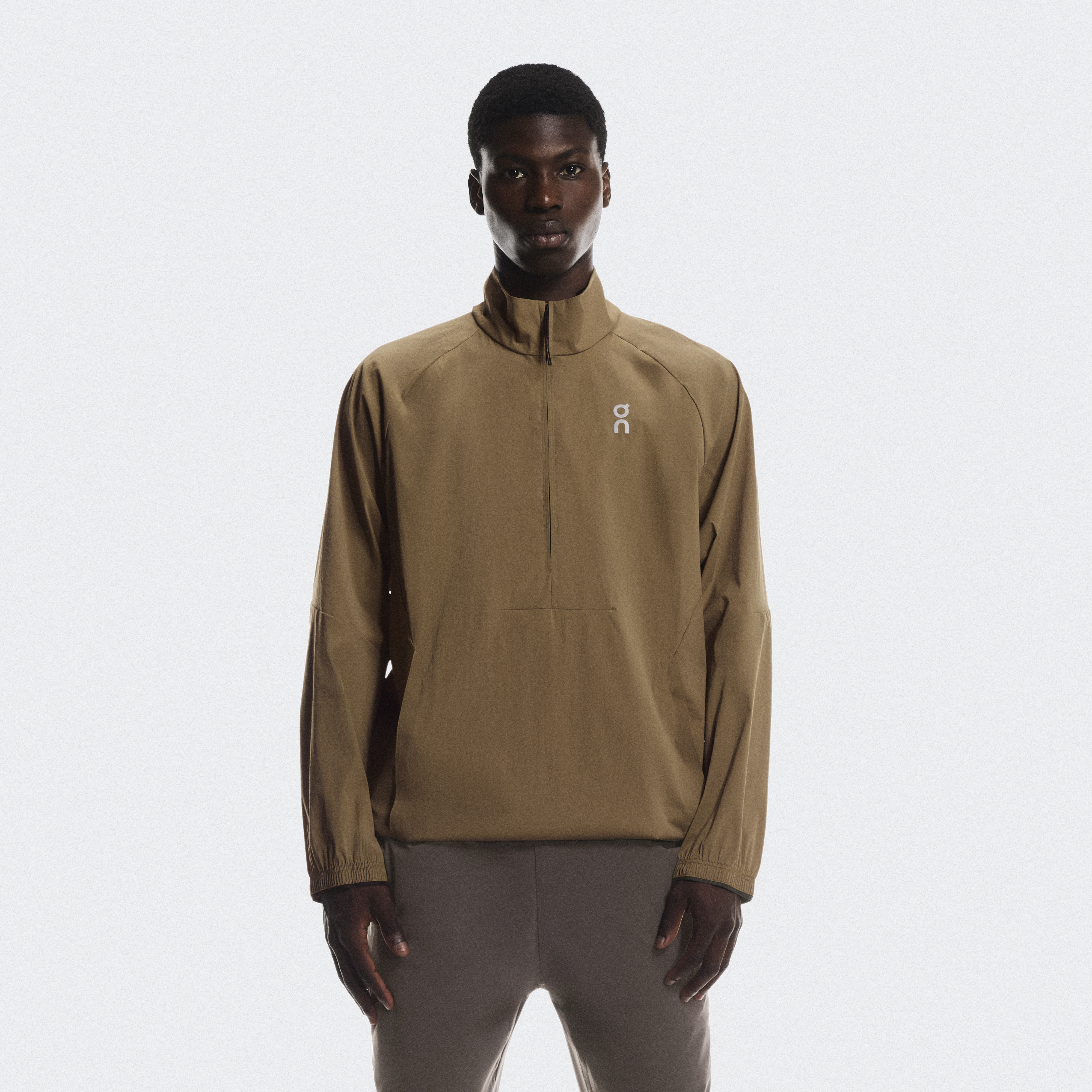 All-Day 1/2 Zip Jacket in Nutmeg