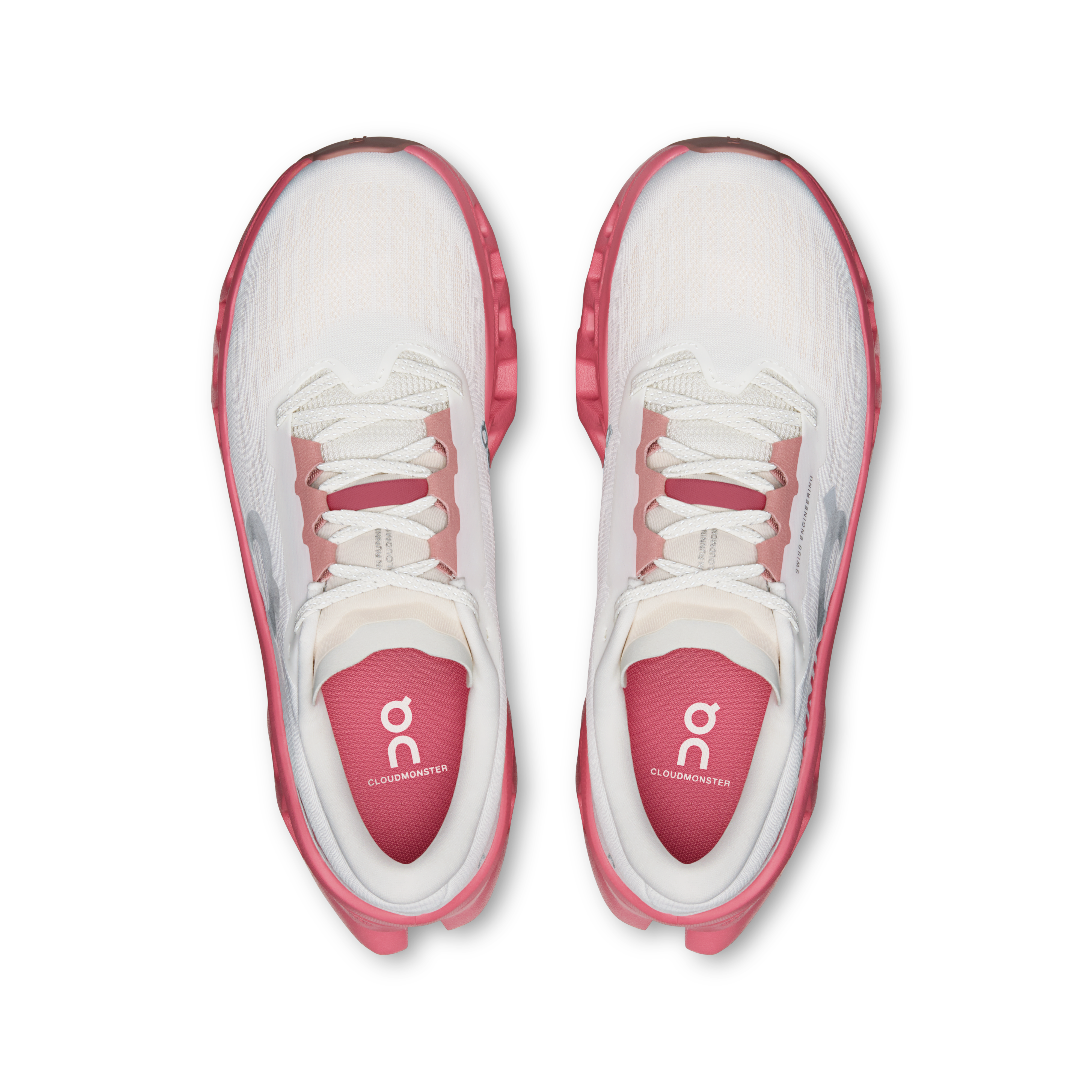 On Cloudmonster 3 Ivory & Camellia Women – Everyday running, responsive ride Shoes