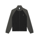 All-Day Track Jacket in Black/Espresso