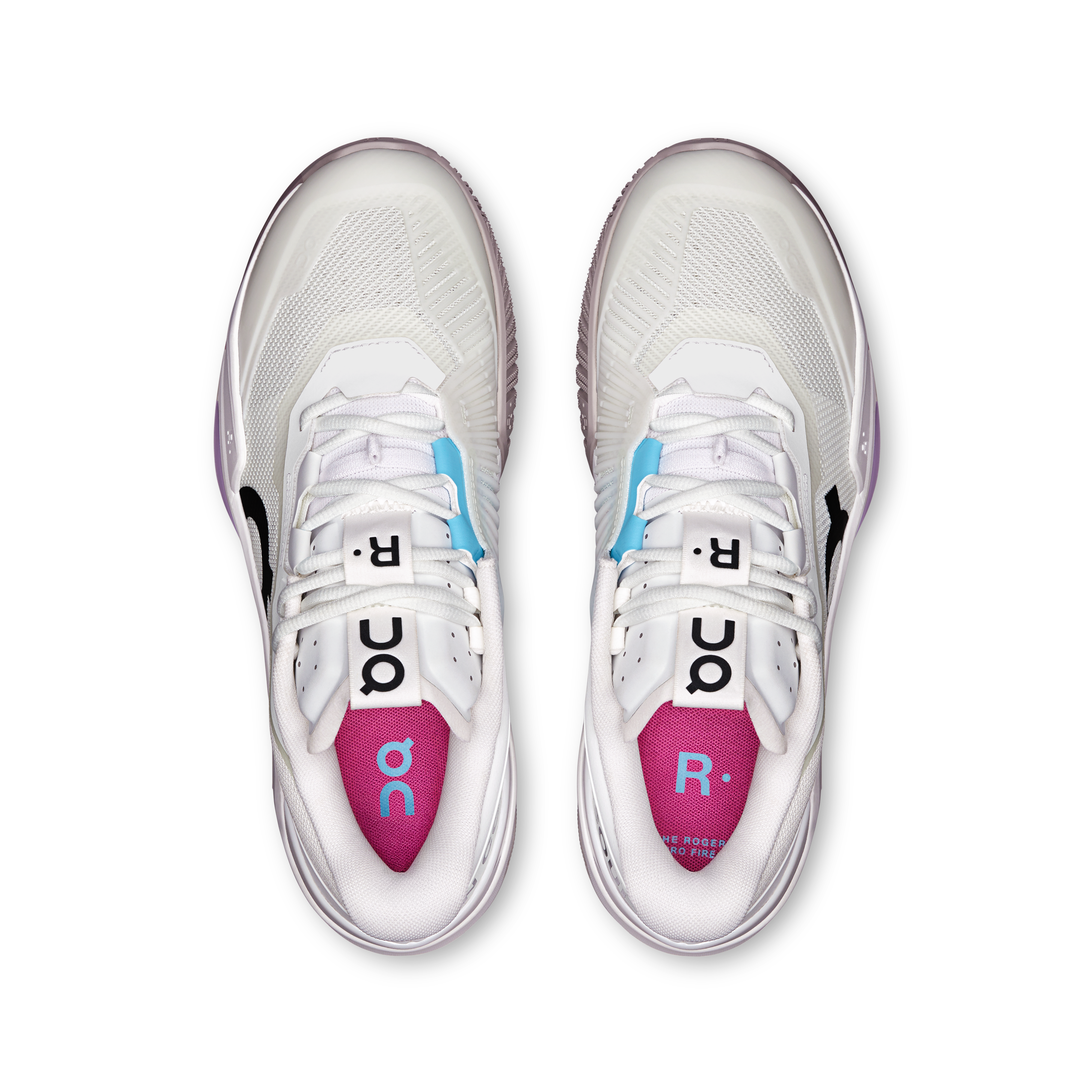 On THE ROGER Pro Fire White & Pink Herren Tennis Schuhe
