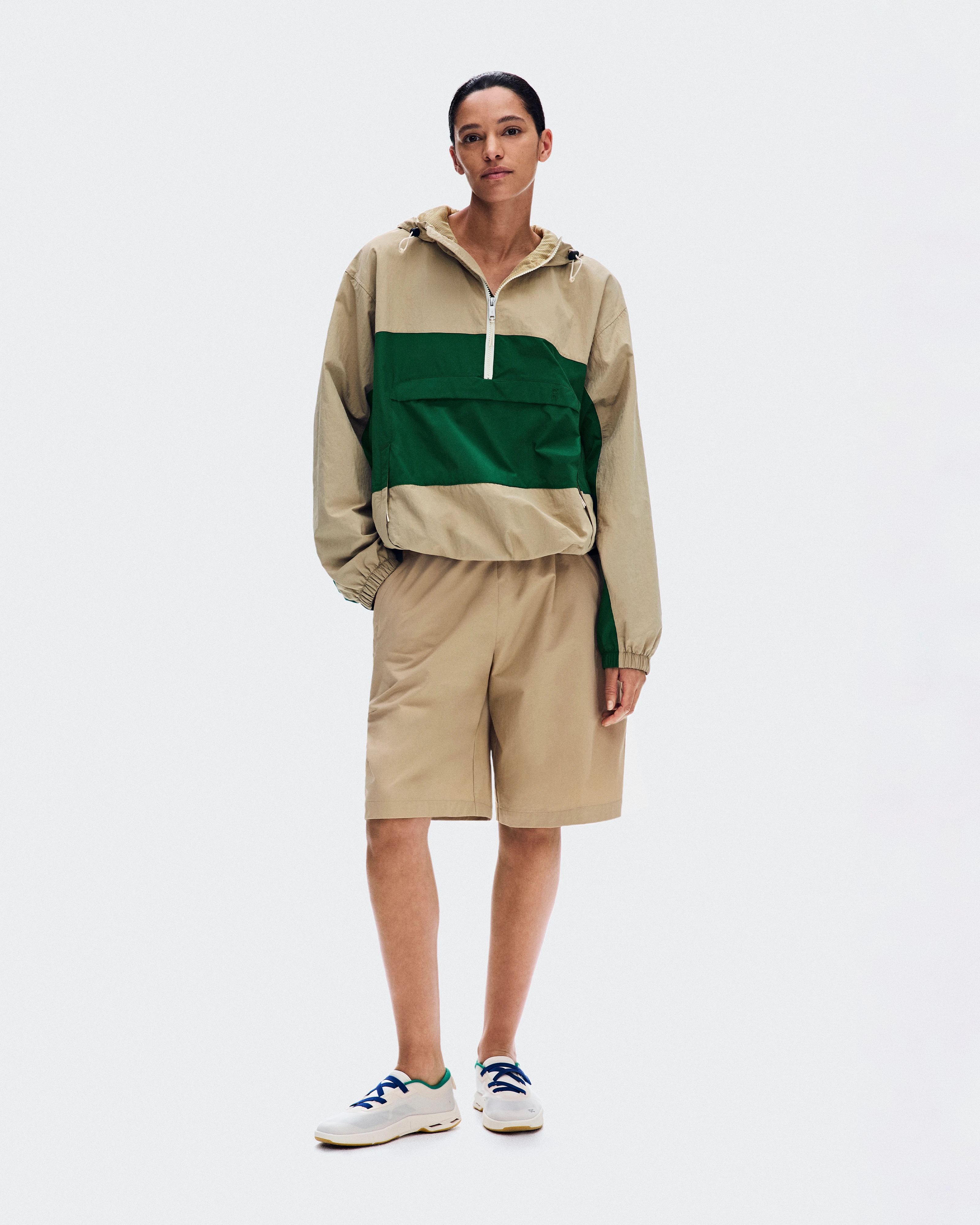 On Half-Zip Anorak Kasha Donna Giacche