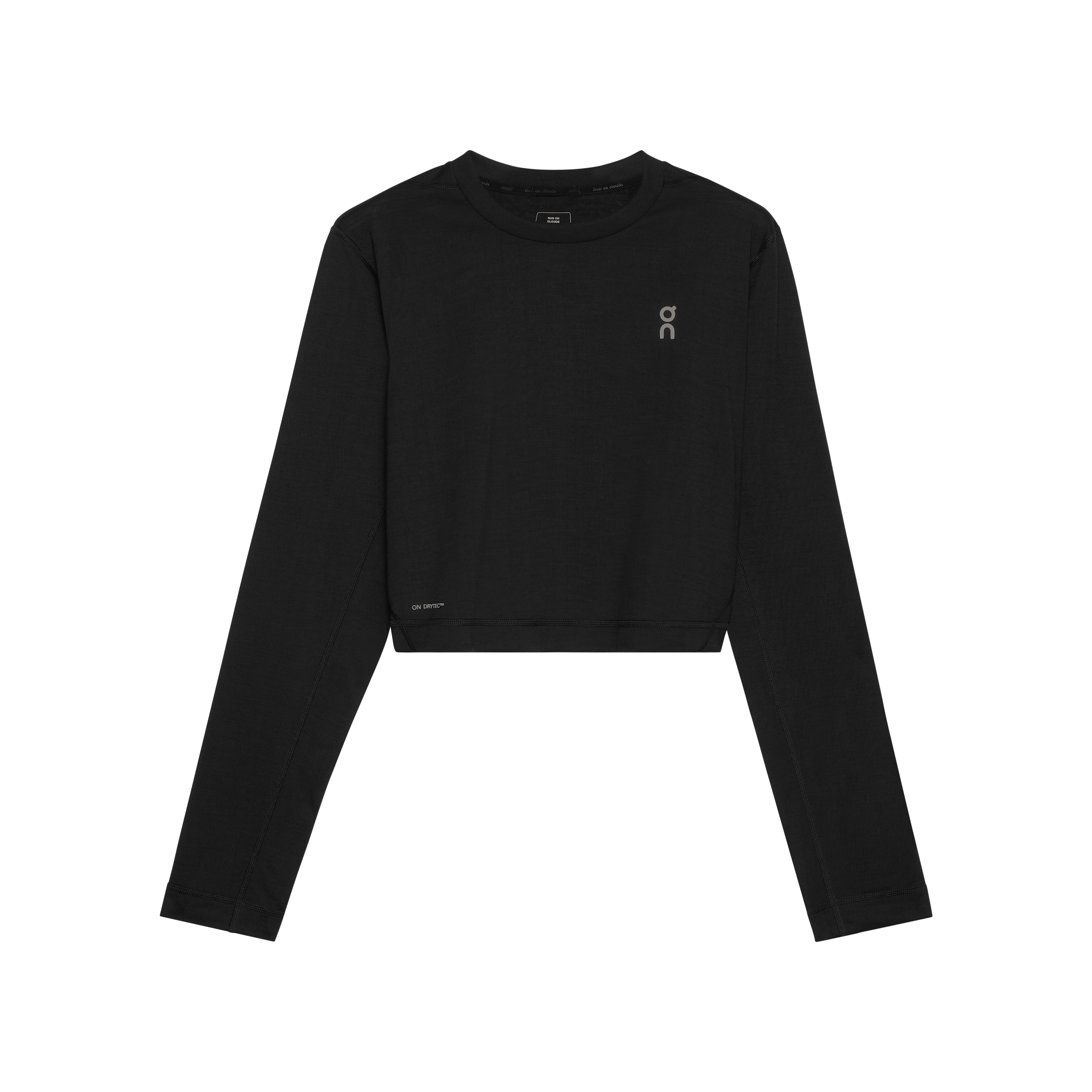 Train Long-T Crop Graphic Long-Sleeve Shirt in Black