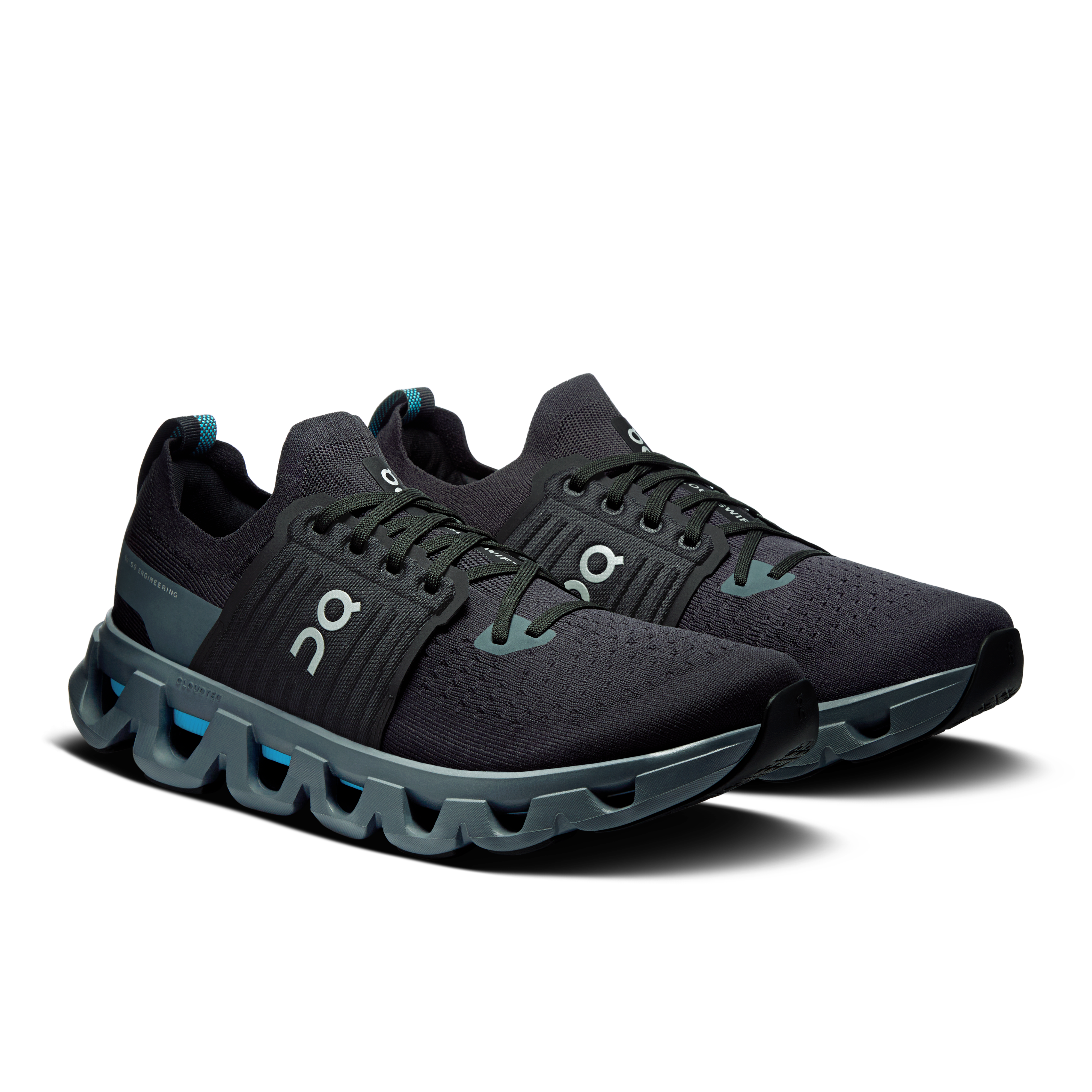 On Cloudswift 4 Black & Stone Men Road running Shoes
