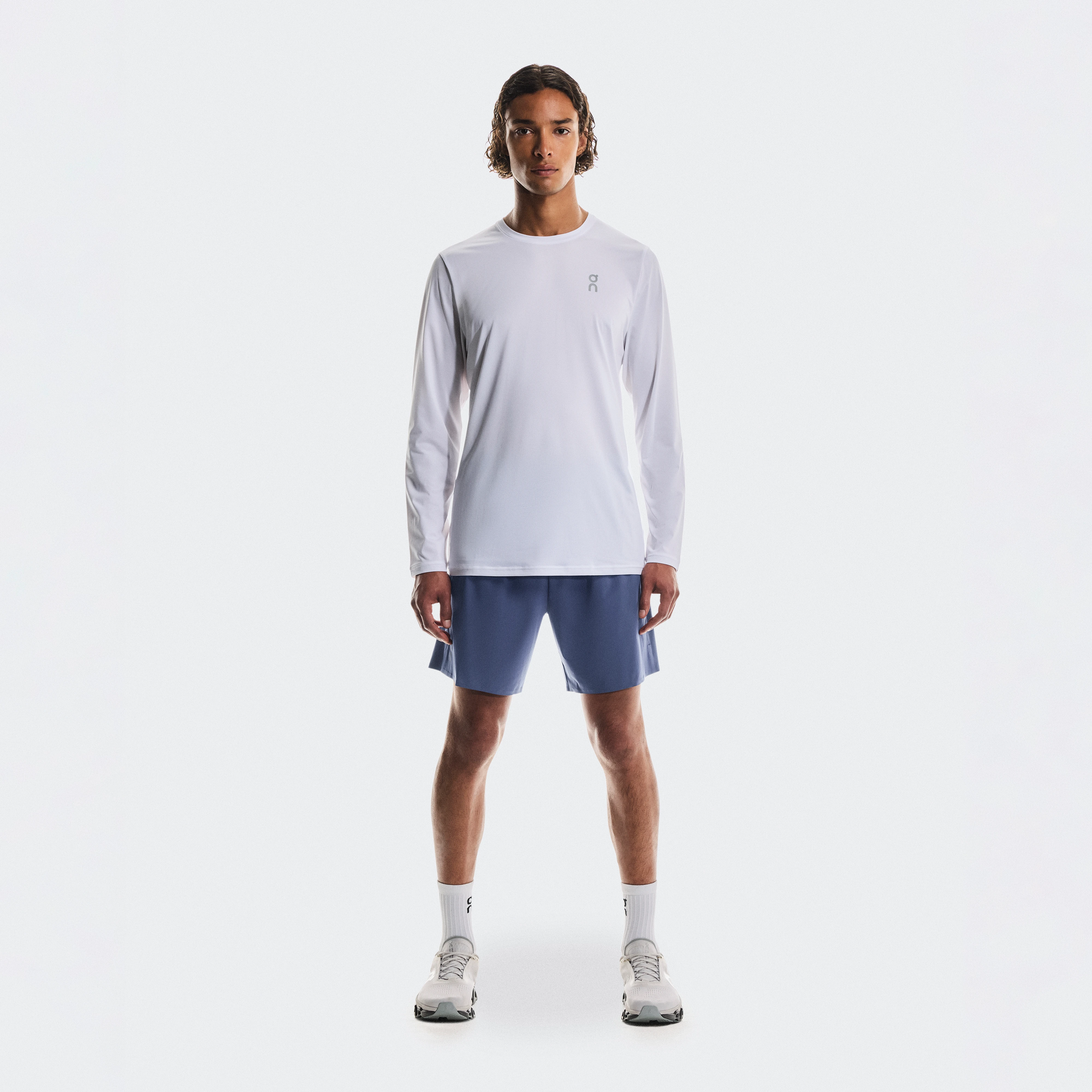 On 7" Performance Shorts Blue Men Men – Performance running, lightweight, sweat-wicking Shorts