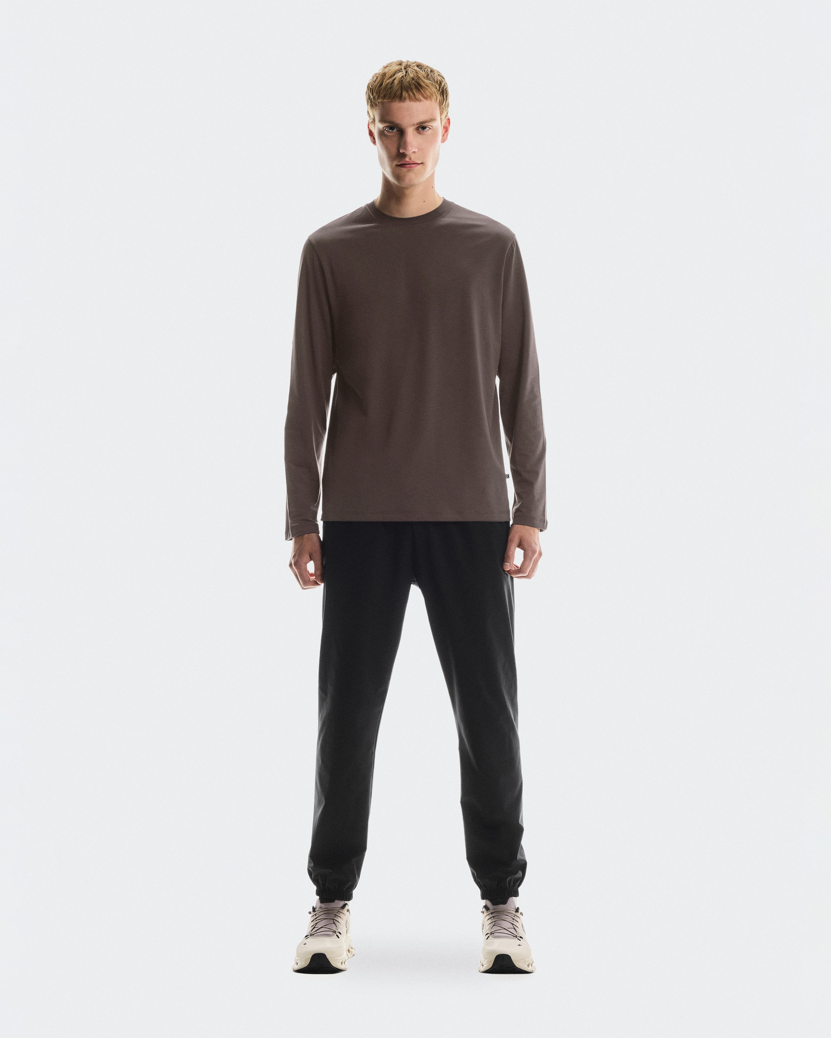 On Focus Long-T Pebble Men Tops and t-shirts