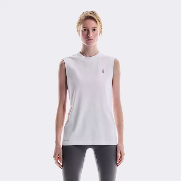 Train Tank Top in White