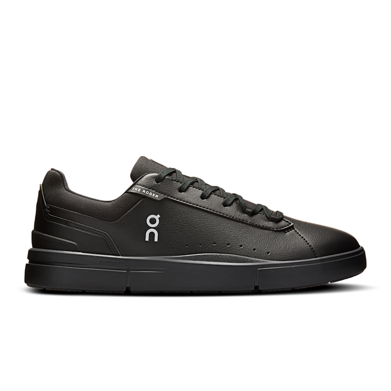 On Men's THE ROGER Advantage Tennis Shoe in Black/Black, Size: 9, Recycled Polyester