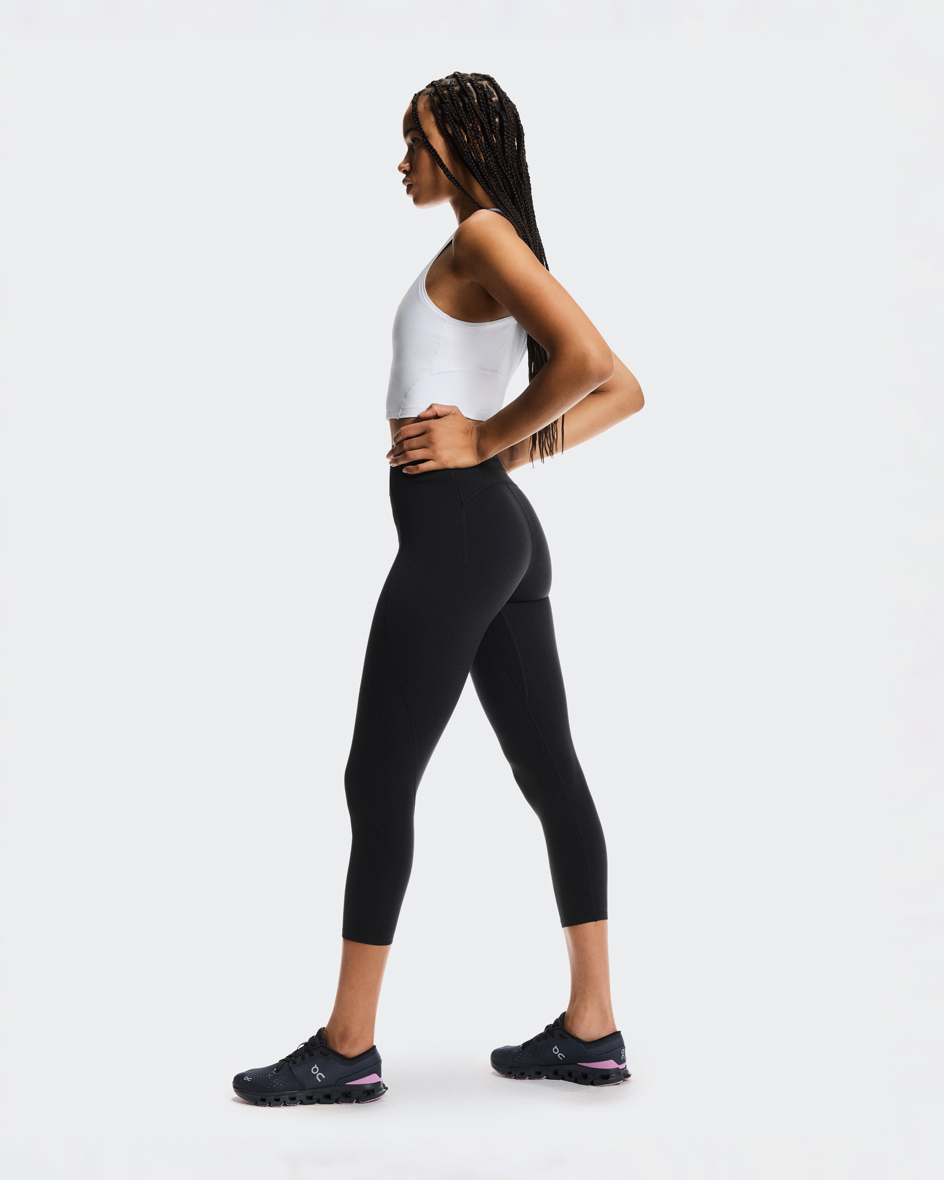 Studio Tights 7/8نحيف / أسود / L