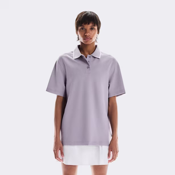 Courtside Polo Short-Sleeve Shirt in Lilac