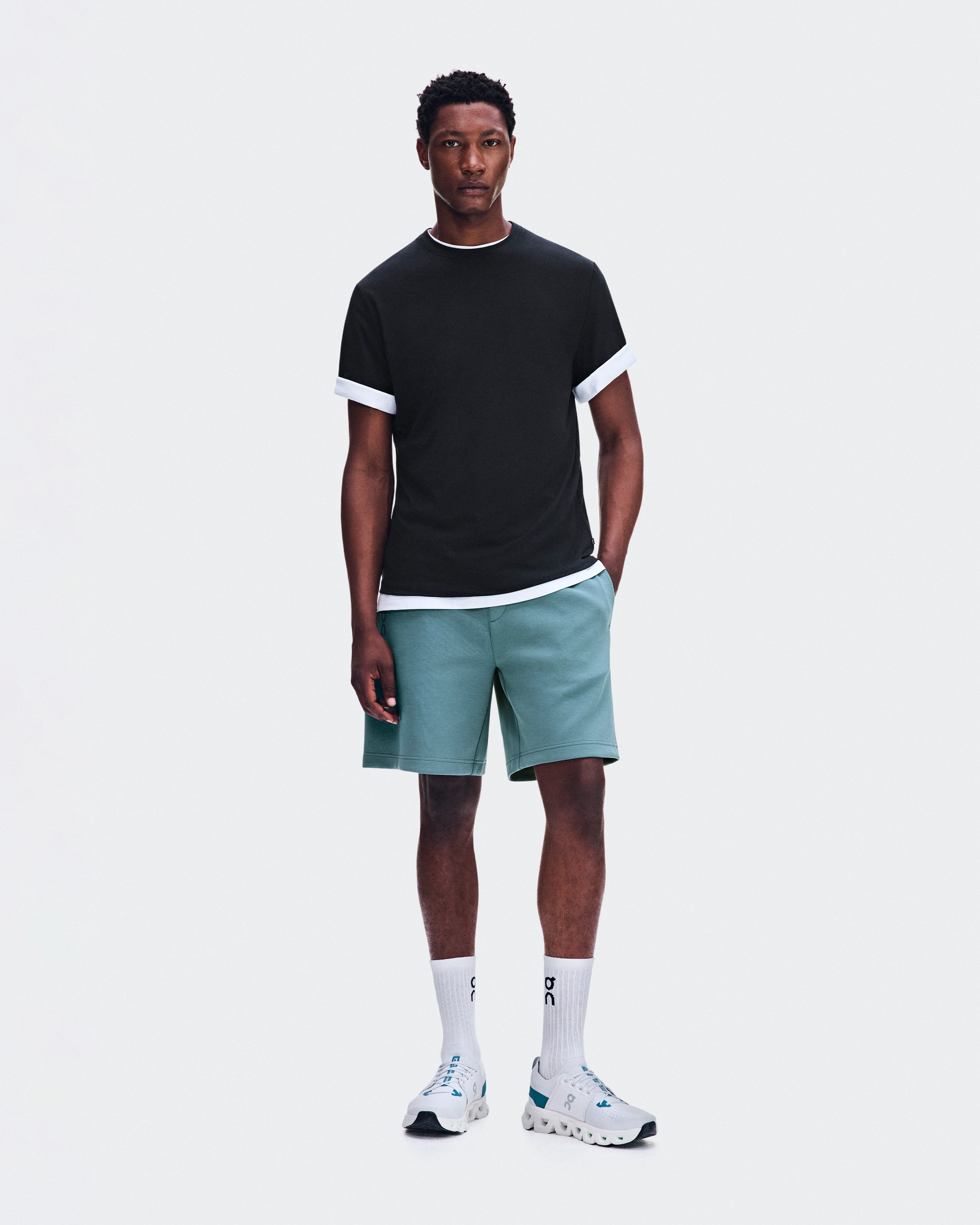 On Focus Tech Shorts Agave Men Shorts