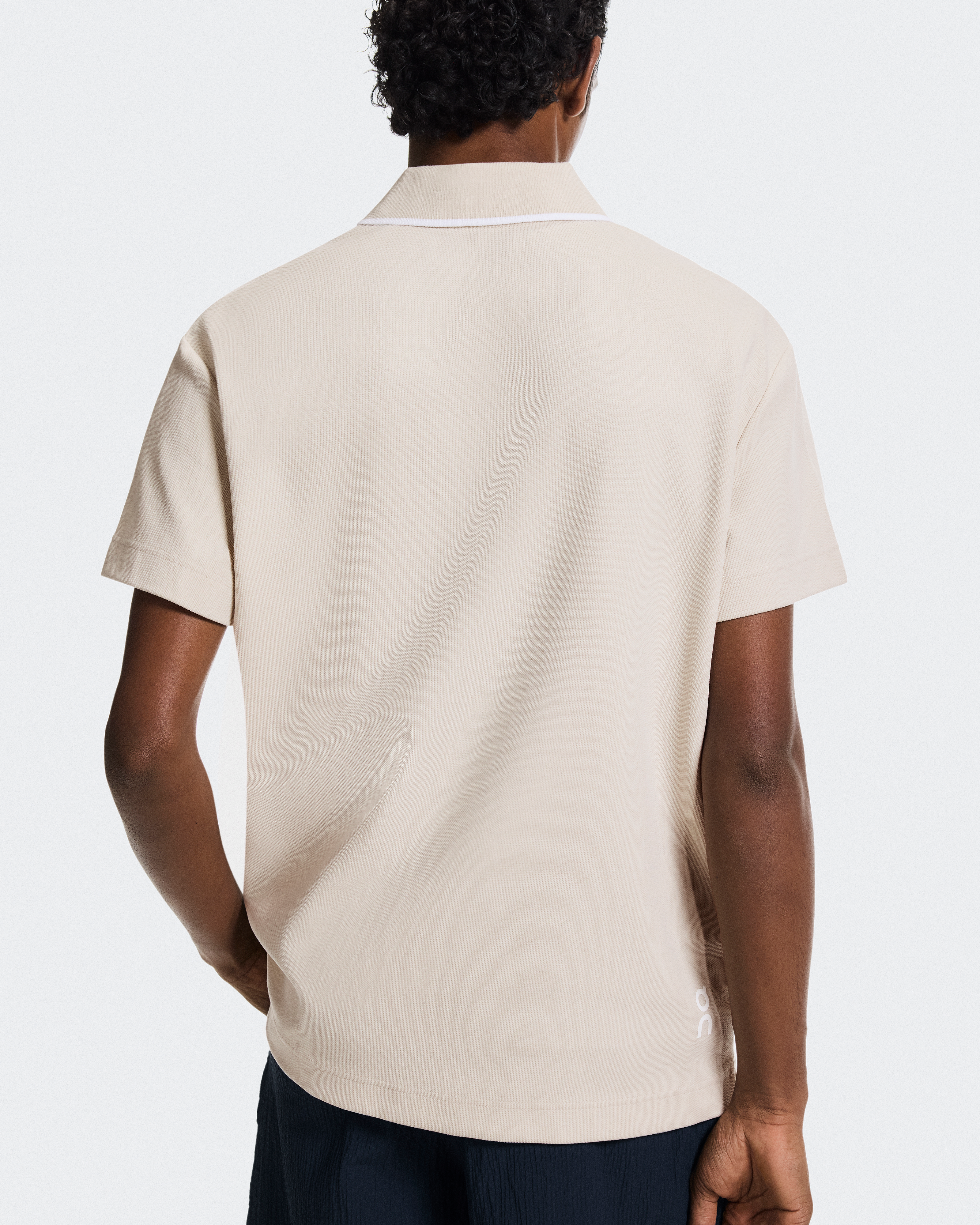 Courtside PoloMen / Sand | White / L