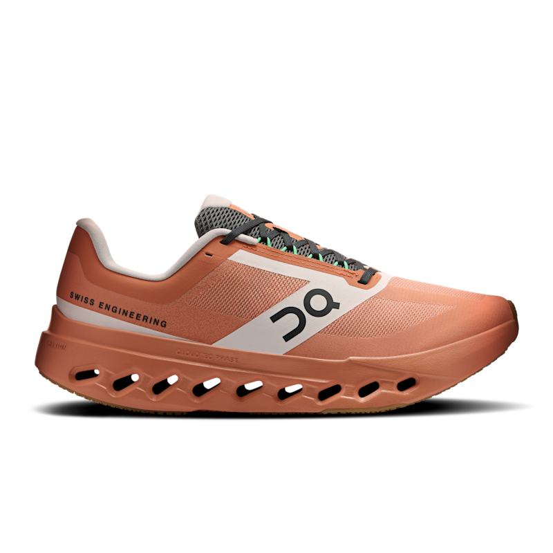 On Women's Cloudsurfer Next Z5 Road Running Shoe in Canyon/White, Size: 7, Recycled Polyester ️