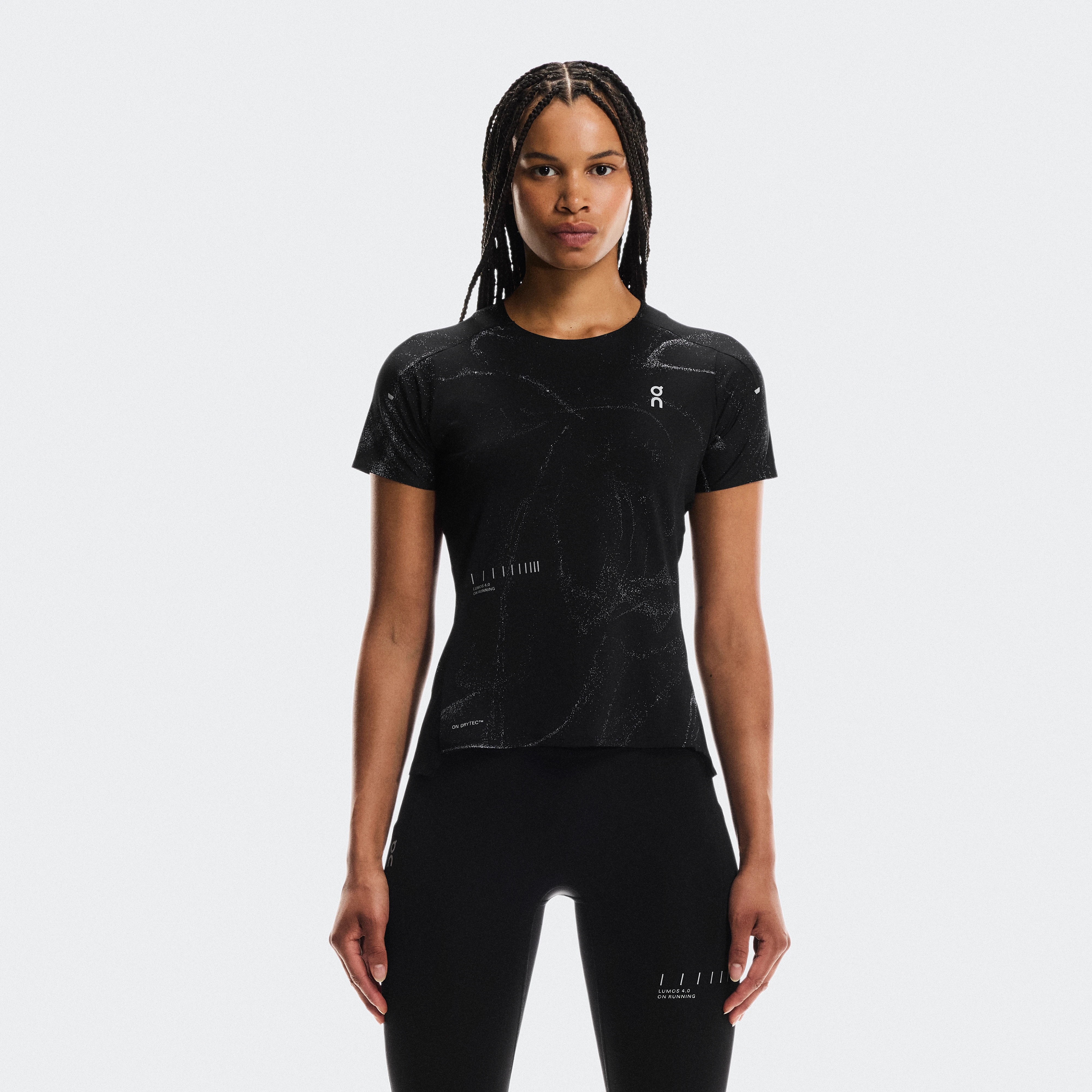 On Performance-T Lumos Black Women Women – Road running Tops and t-shirts