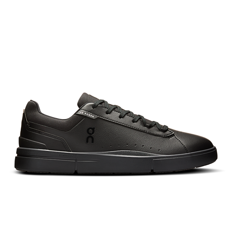 On Men's THE ROGER Advantage Tennis Shoe in Black/Black, Size: 9, Recycled Polyester