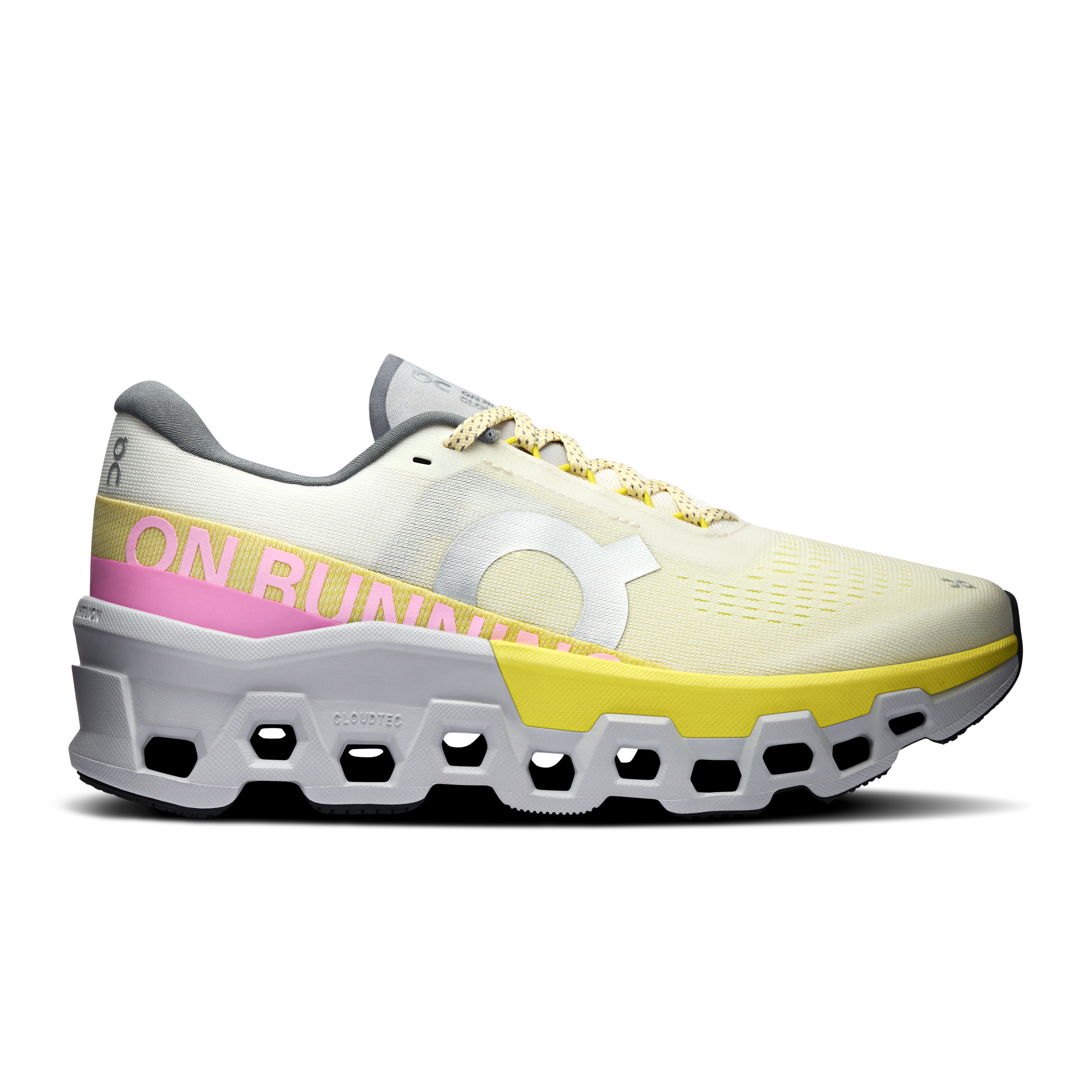 On Cloudmonster 2 Beige Yellow Women Women – Road running, long runs, maximum cushioning Shoes