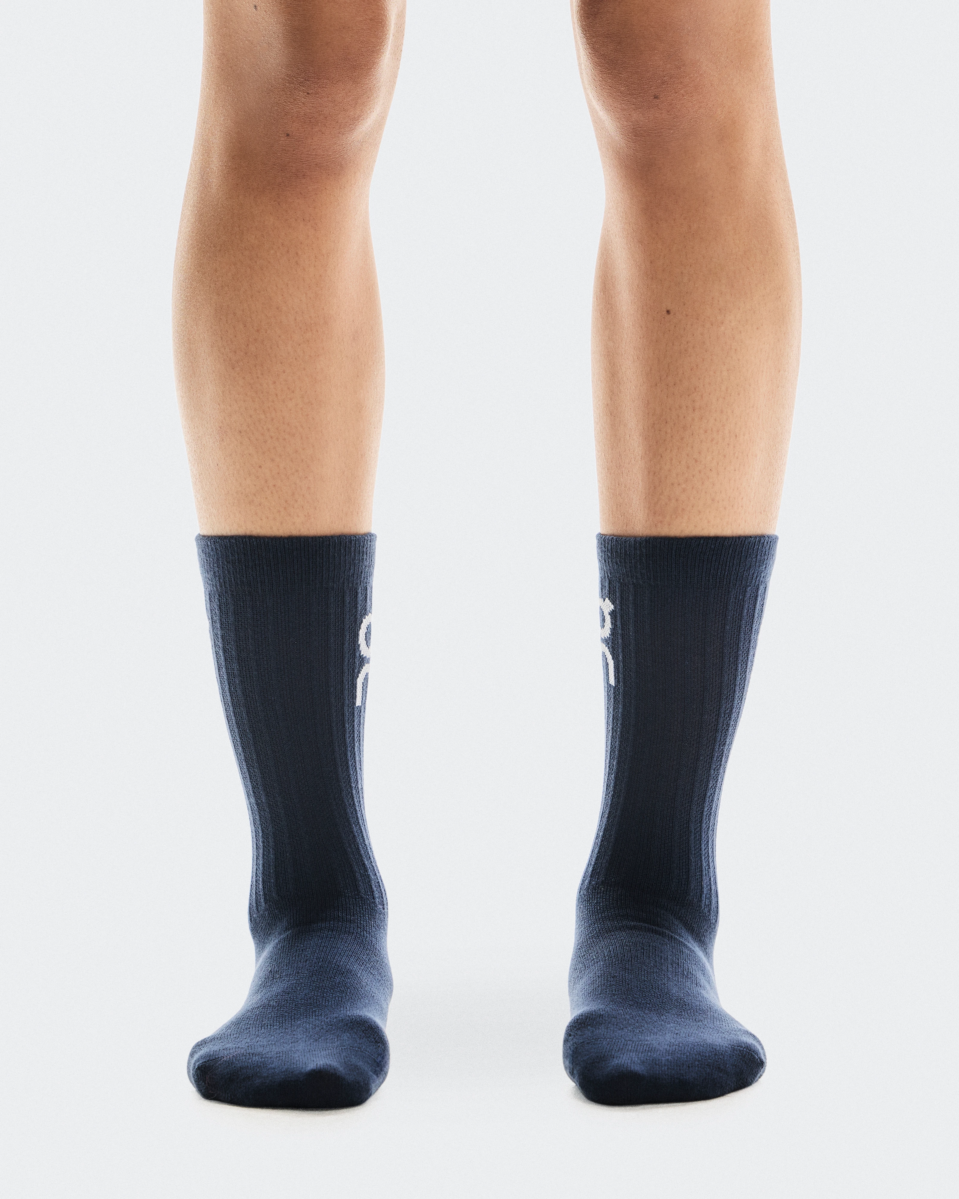 On Logo Sock High 3P Navy Unisex Socks