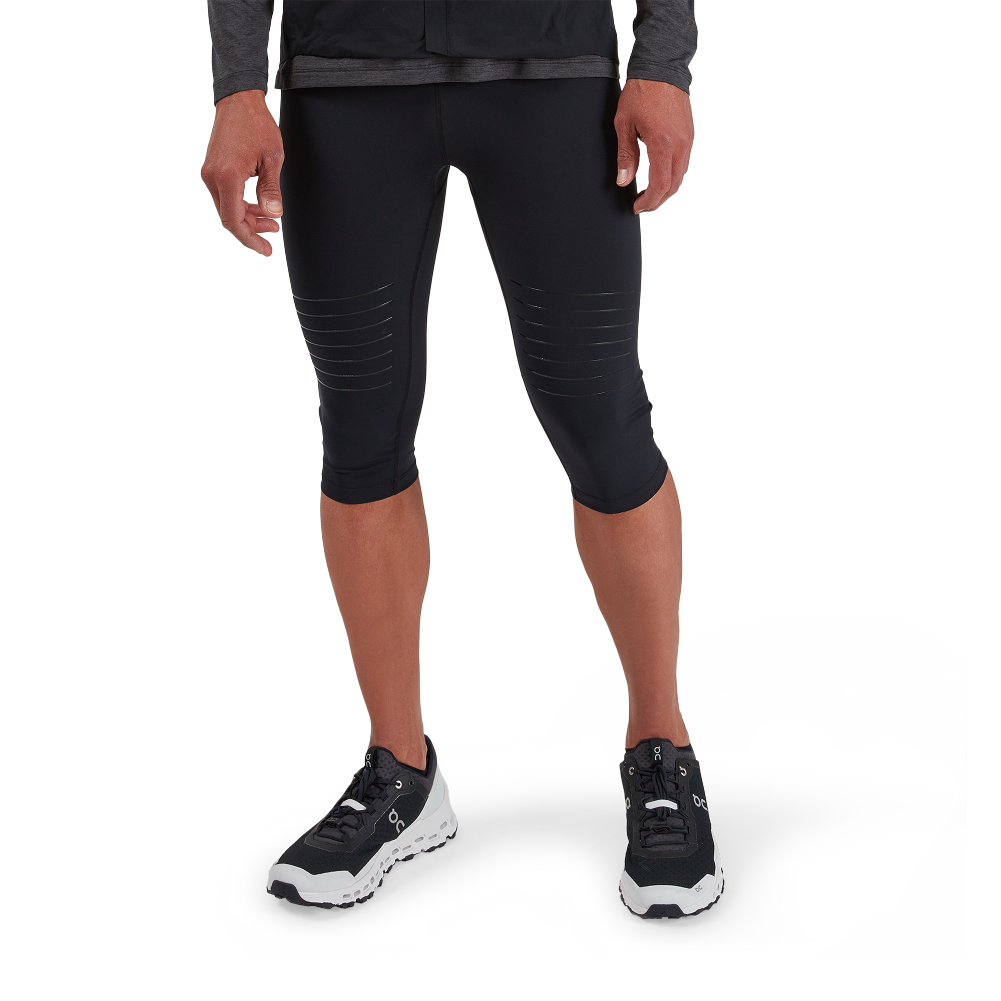 Wintertrail Mens Stretchy & Breathable Running Tights Black
