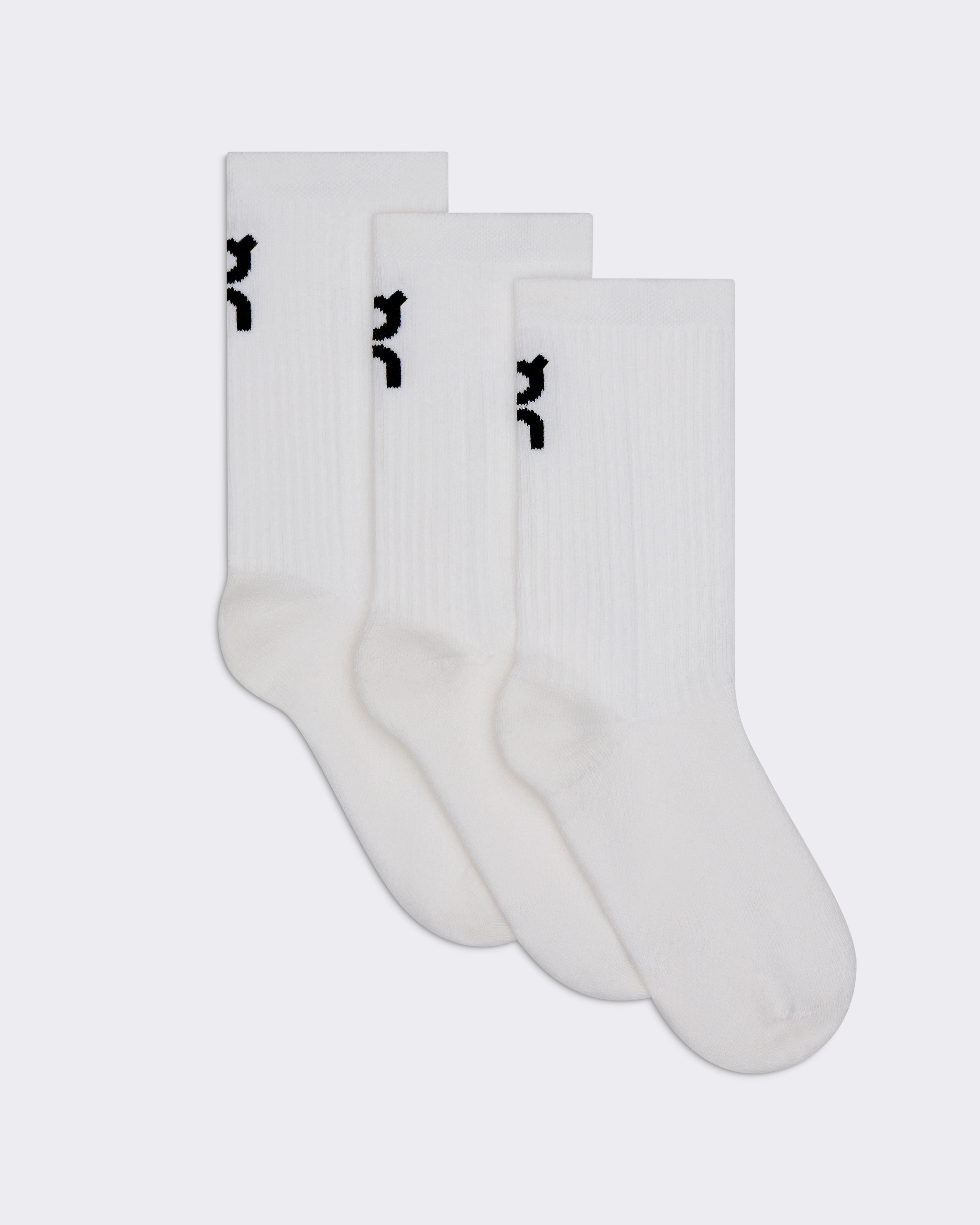 Logo Sock High 3P KidsUnisex / White / 33-35