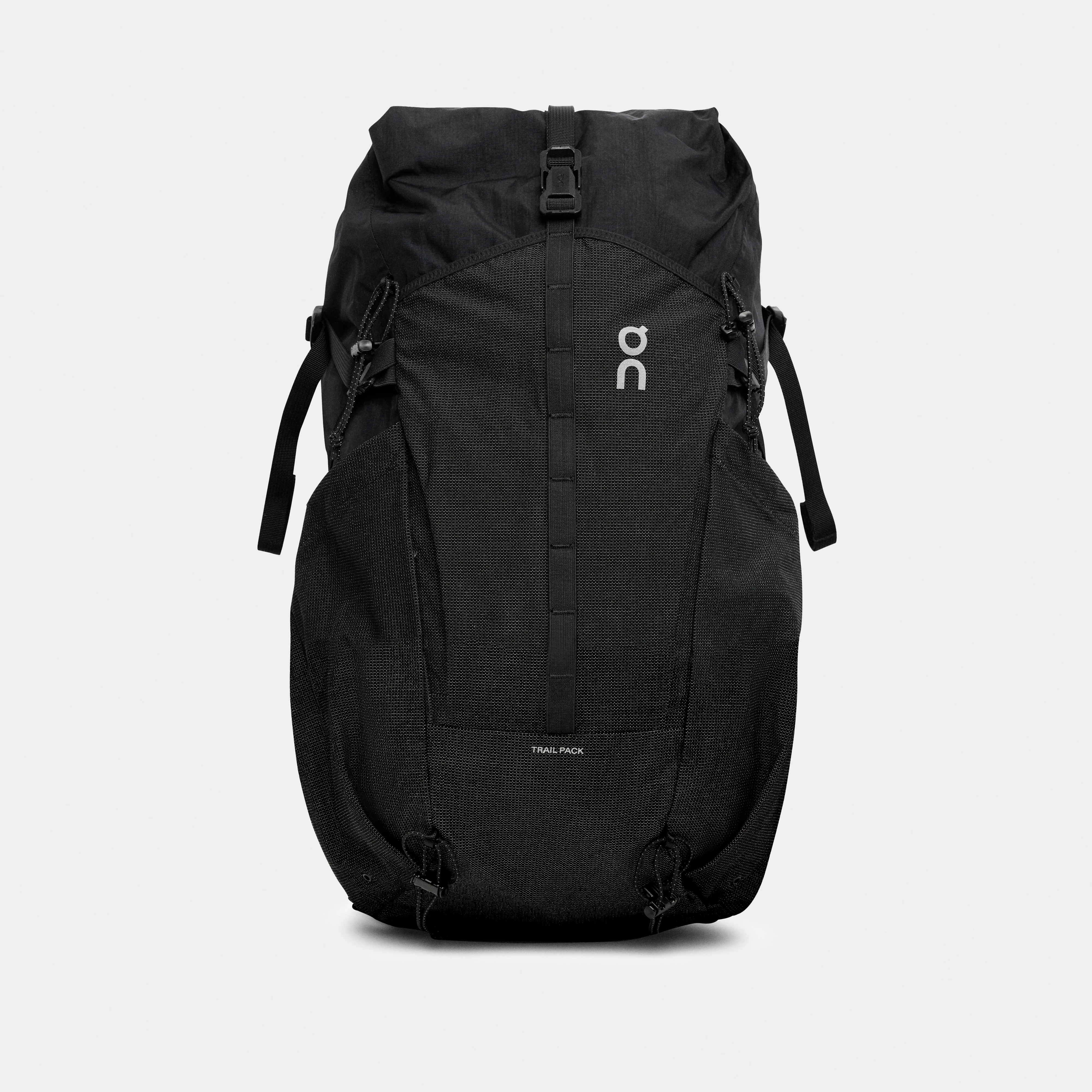 On Trail Pack 20L Black Unisex Unisex – Trail running, roll top, water repellent Bags