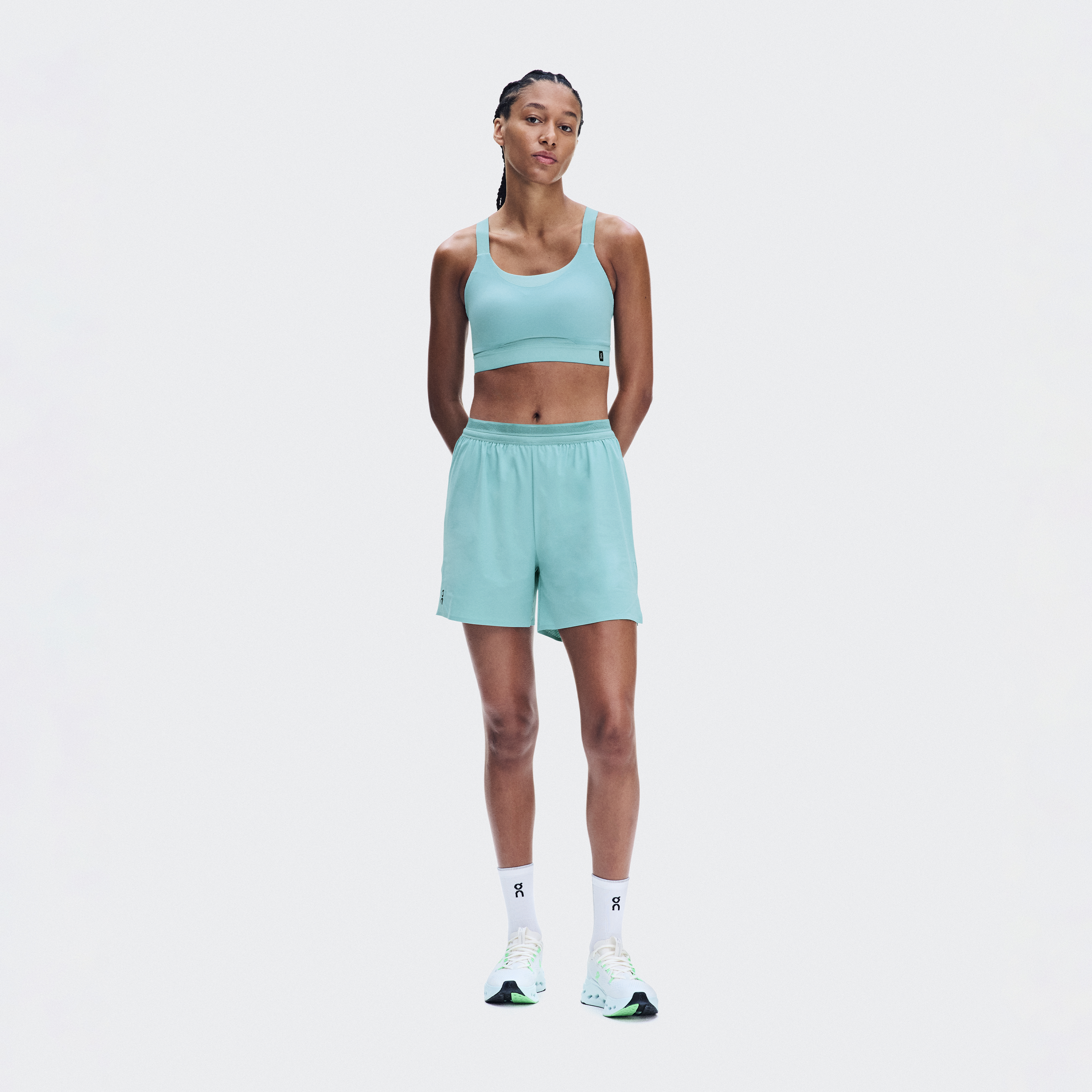 5" Performance Shorts in Aquamarine