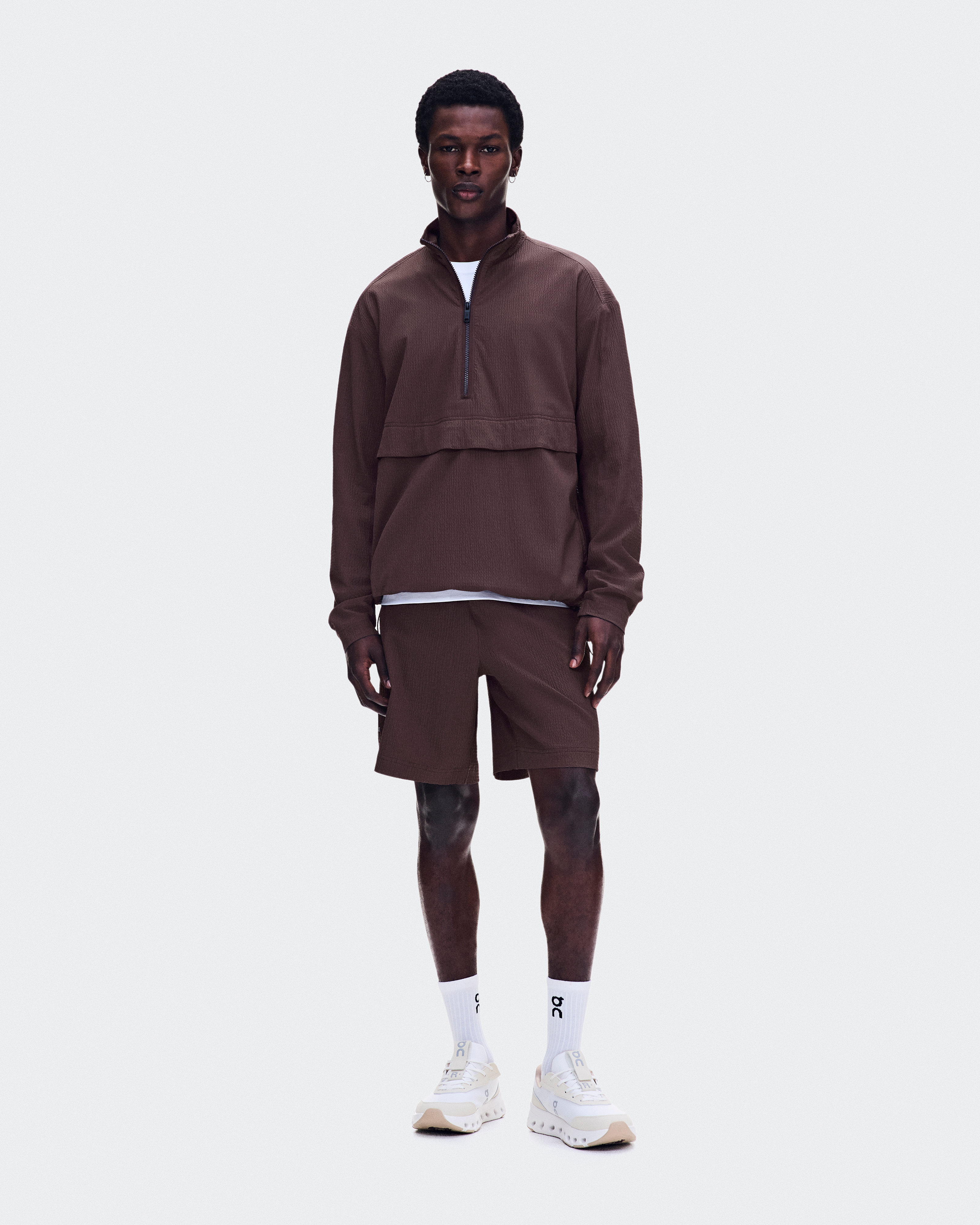 Courtside 1/2 Zip EazeMen / Mulberry / L