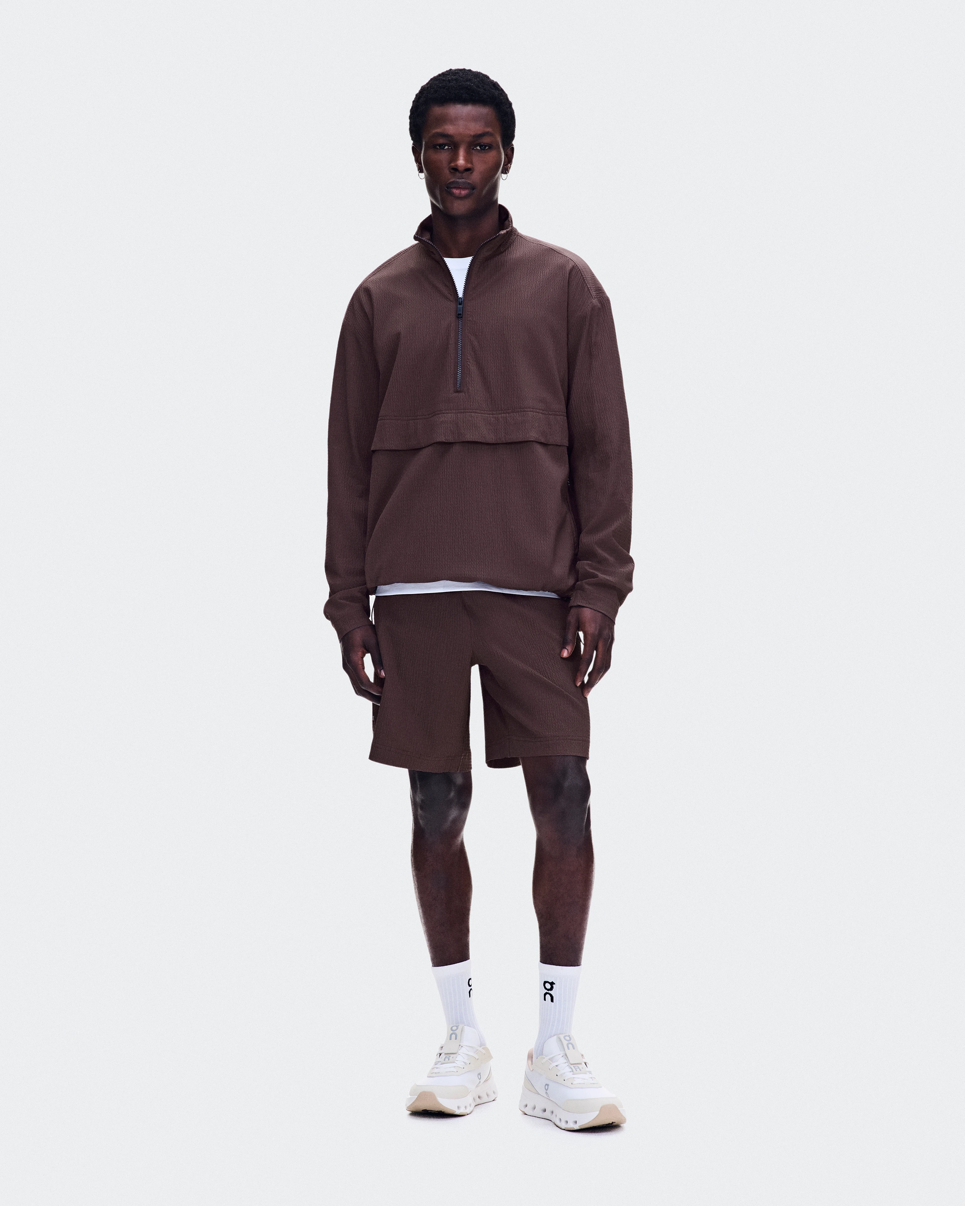 On Courtside 1/2 Zip Eaze Mulberry Men Hoodies and sweatshirts
