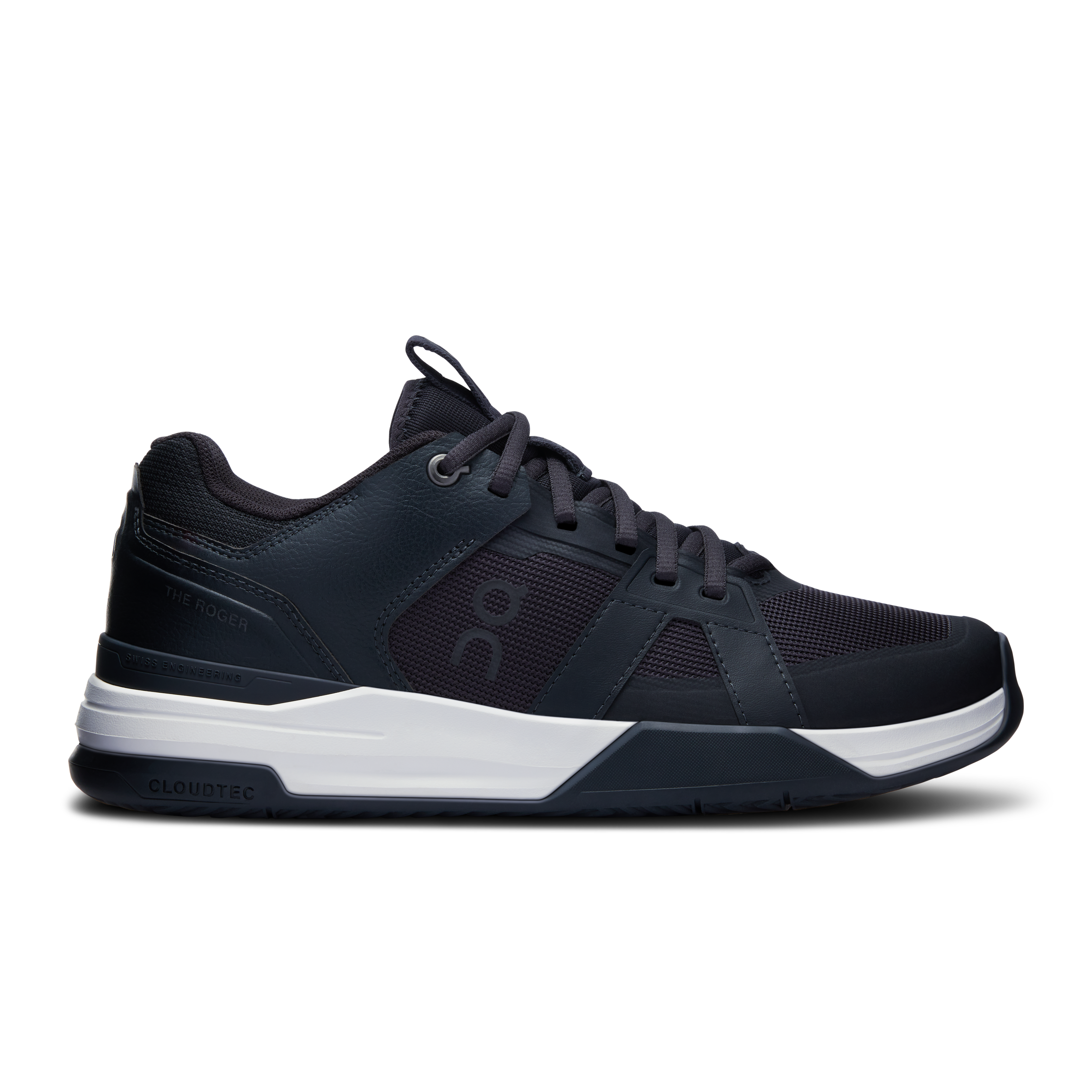 THE ROGER Clubhouse Pro Tennis Shoe in Black/White