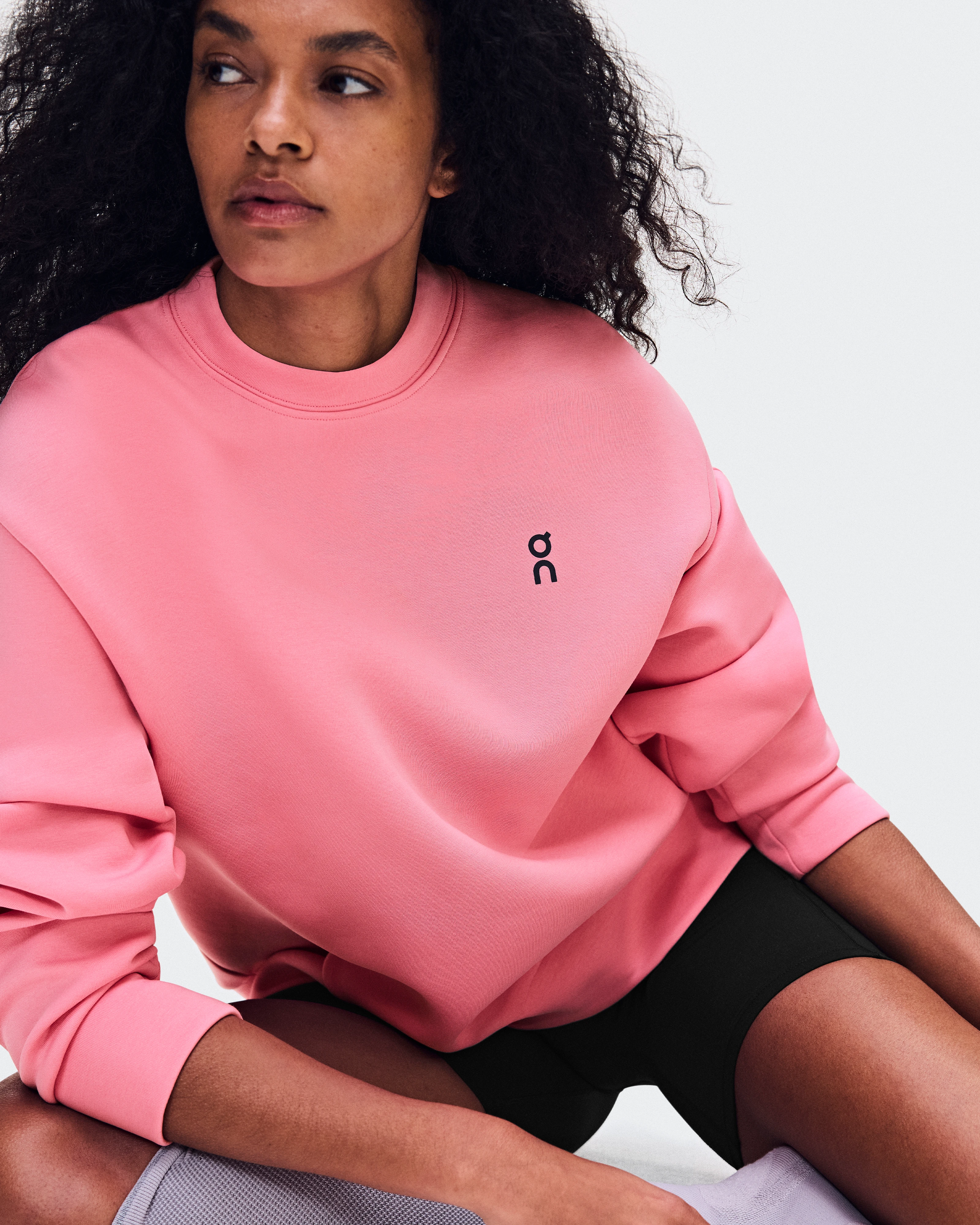On Focus Tech Crew Magnolia Women Hoodies and sweatshirts