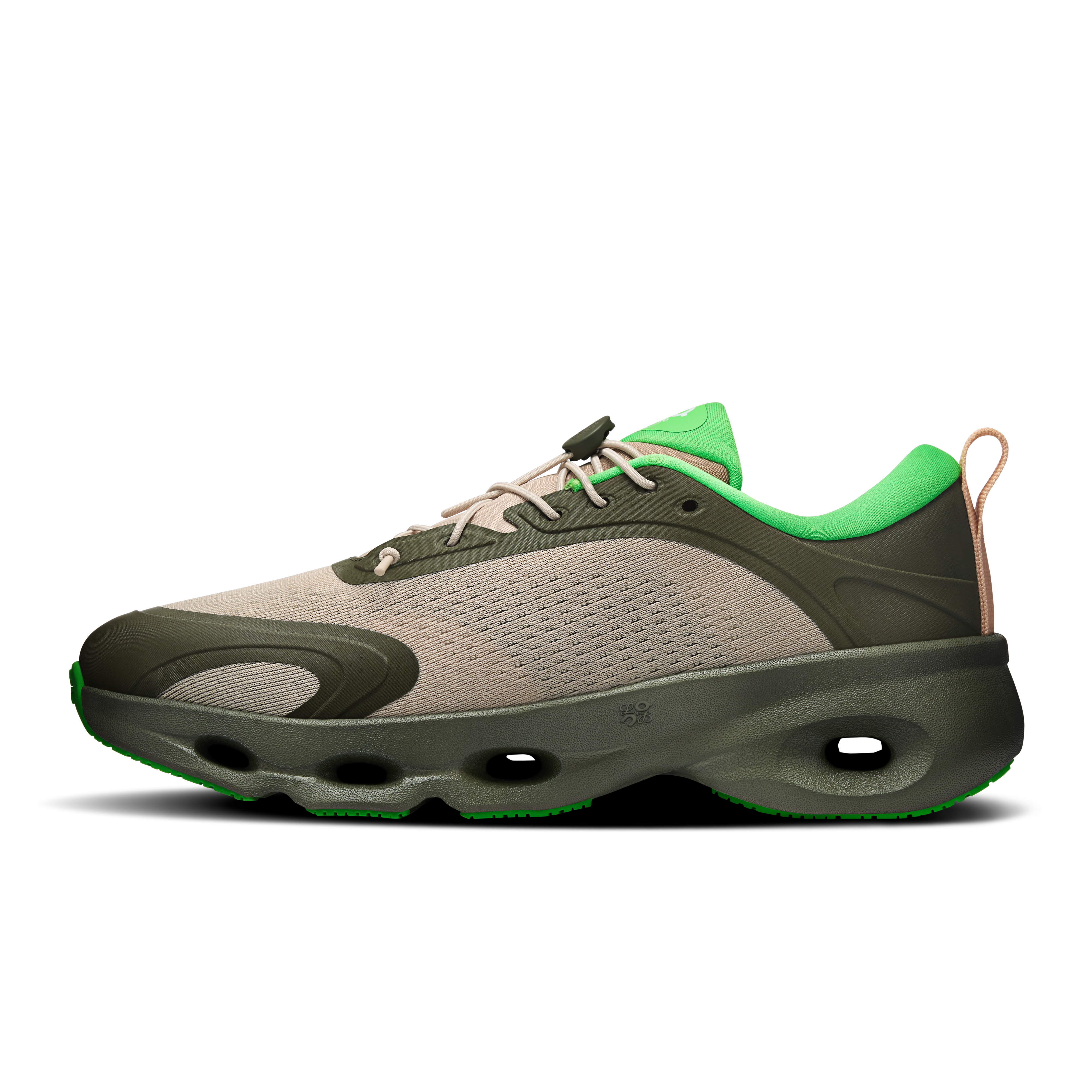 On Cloudsolo LOEWE Khaki Green & Sand Women Shoes
