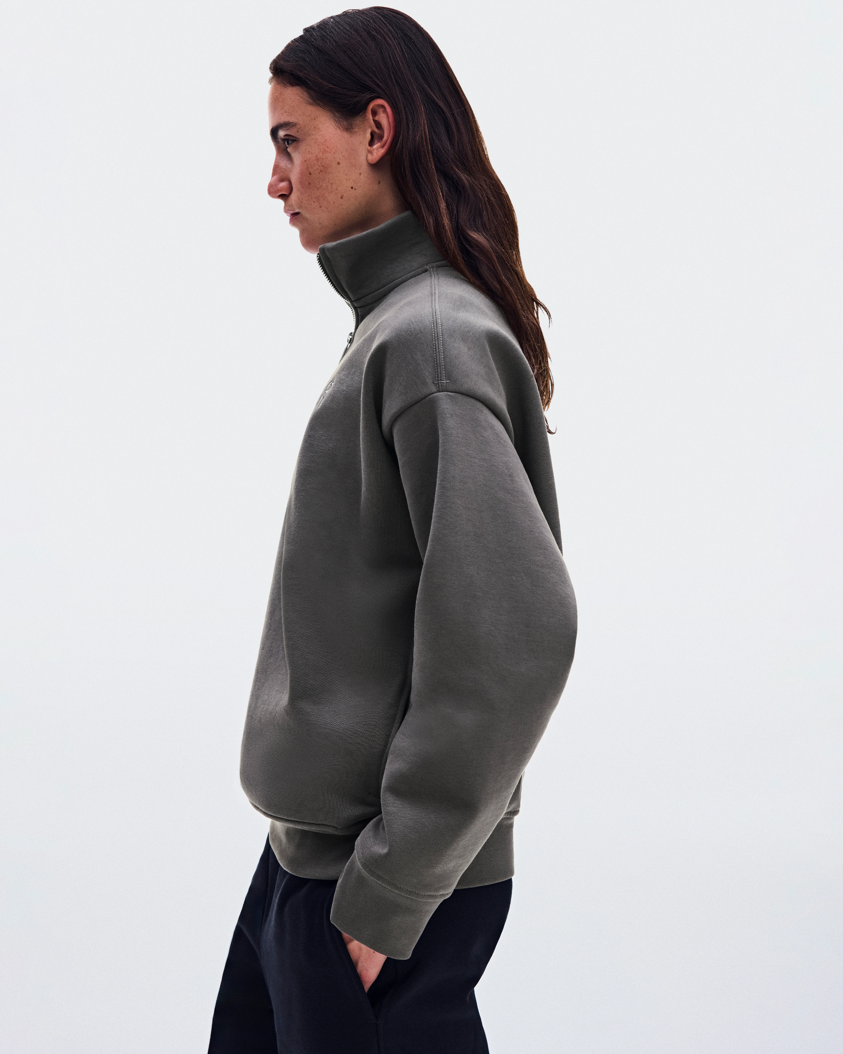 On Club Collective 1/4 Zip Ember ウィメンズ – 一日中快適 フーディ＆スウェットシャツ