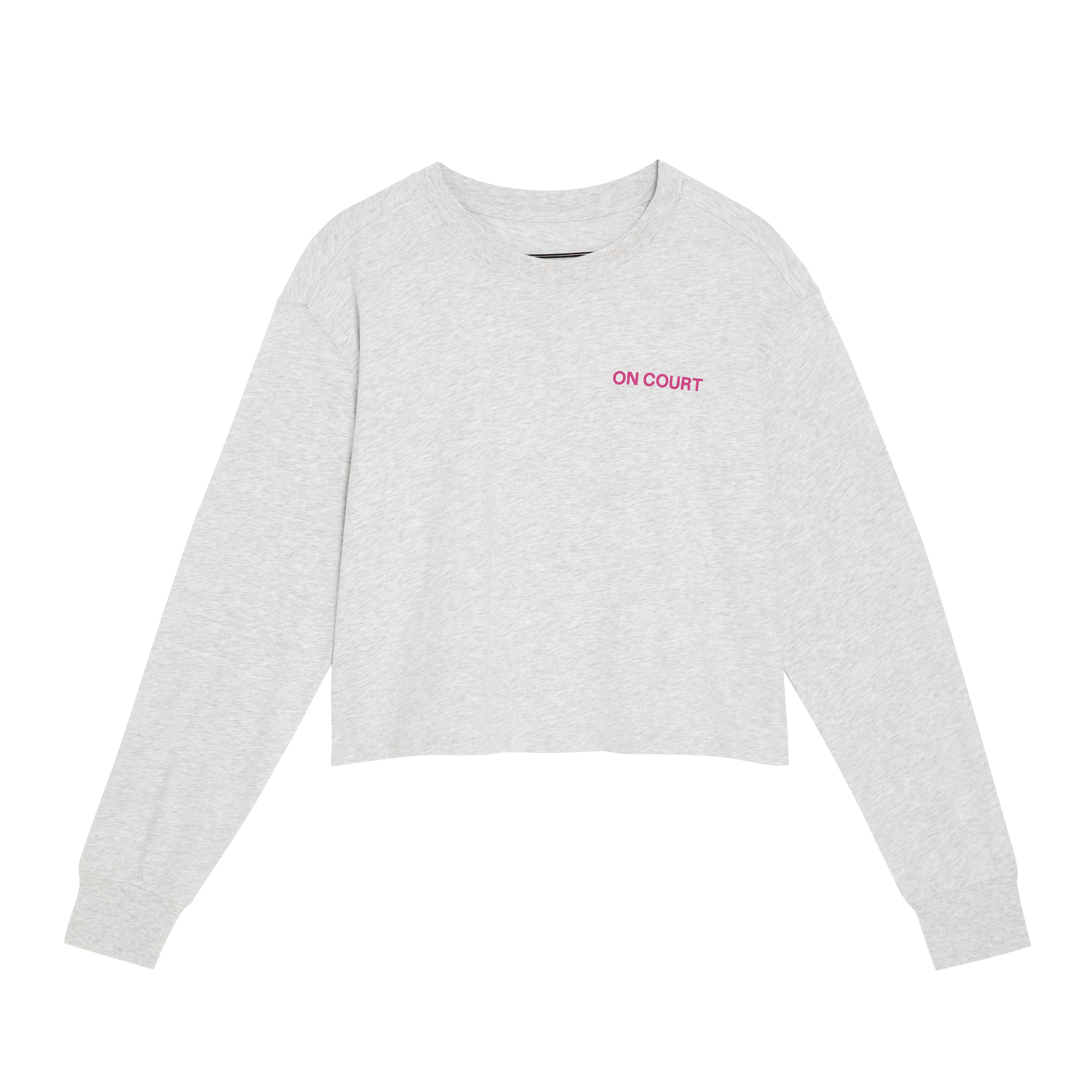 Open Club Long-T Crop Long-Sleeve Shirt in Crater